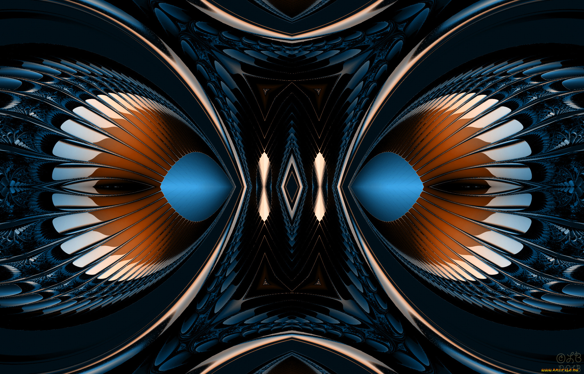 3д, графика, fractal, фракталы, узор, фон, цвета