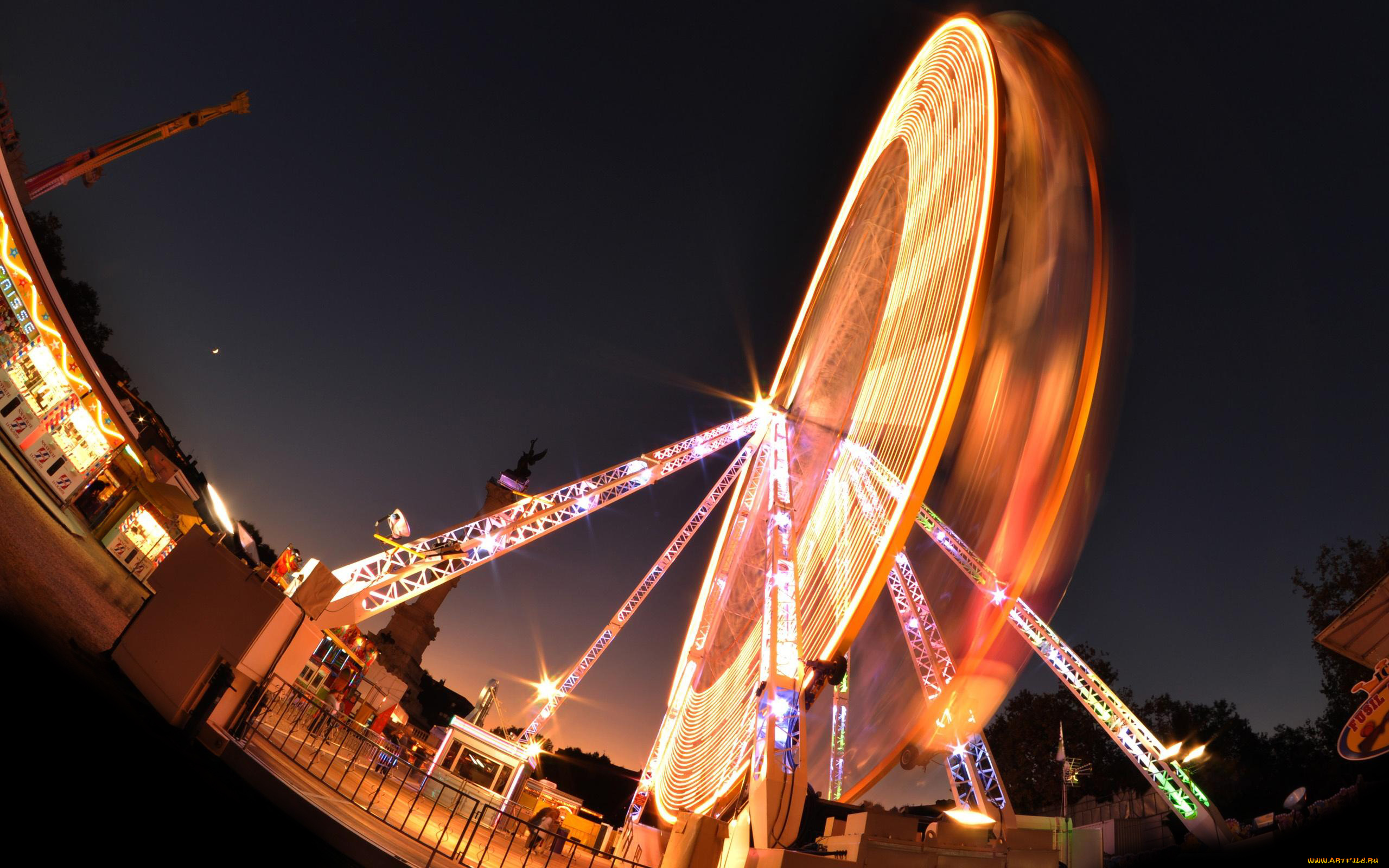 ferris, wheel, in, bordeaux, france, города, париж, франция