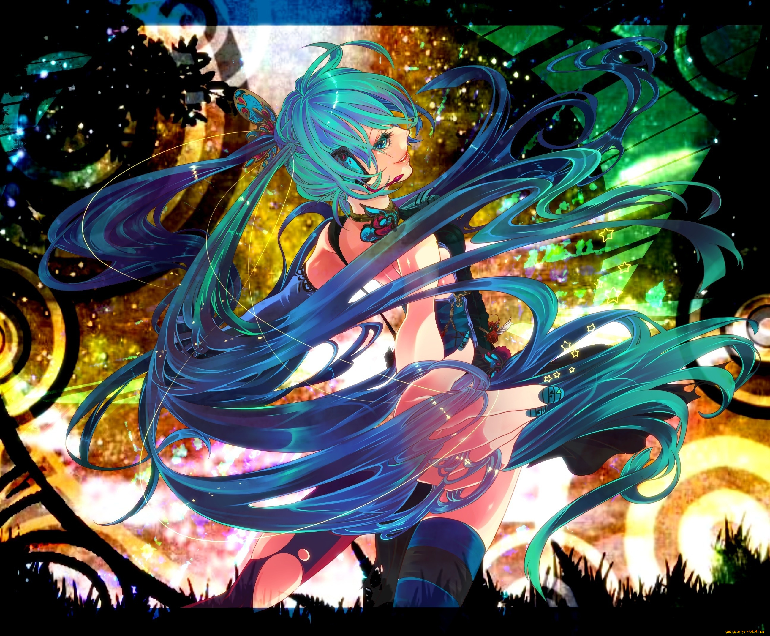 аниме, vocaloid, hatsune, miku