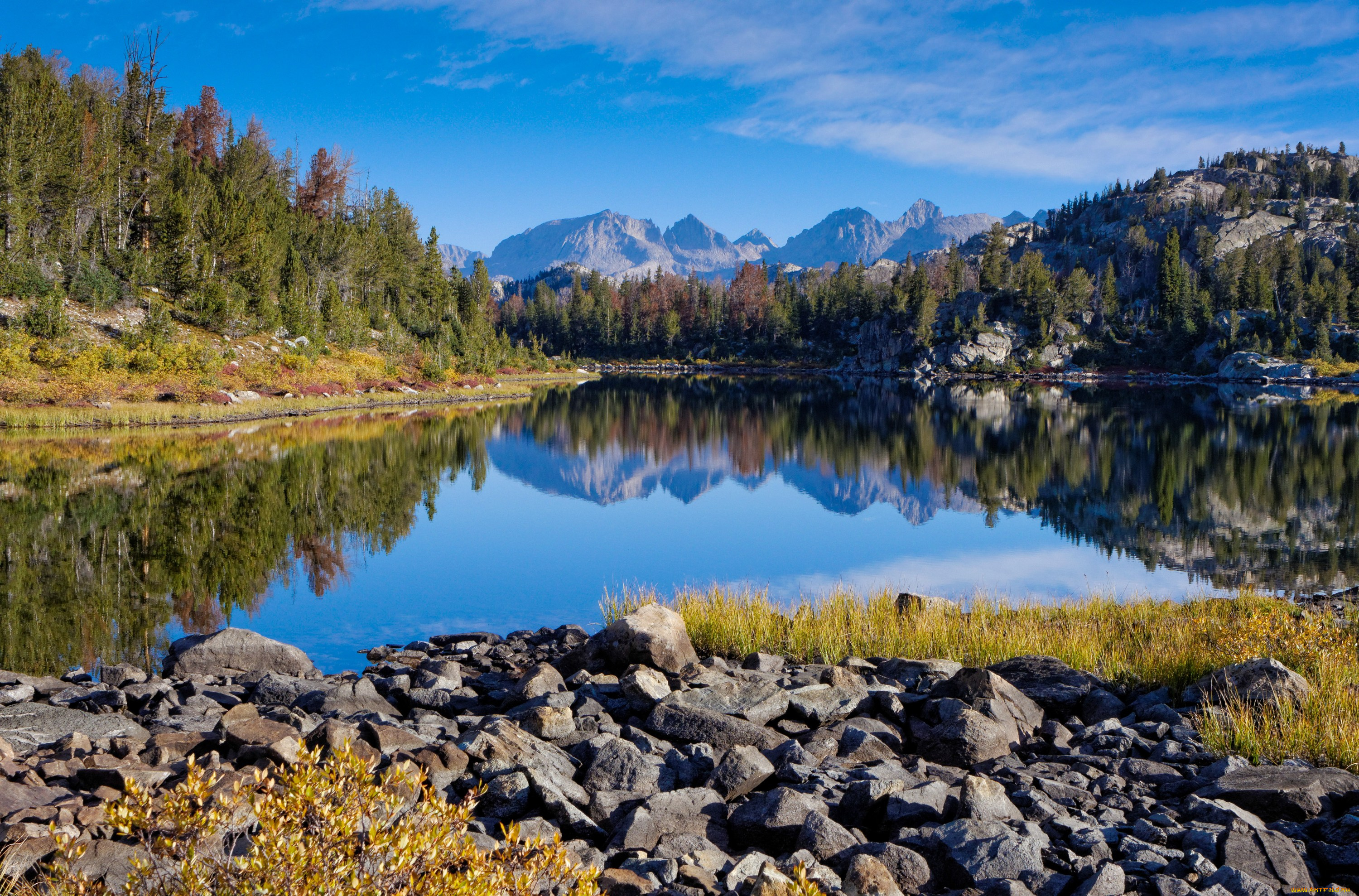 природа, реки, озера, штат, вайоминг