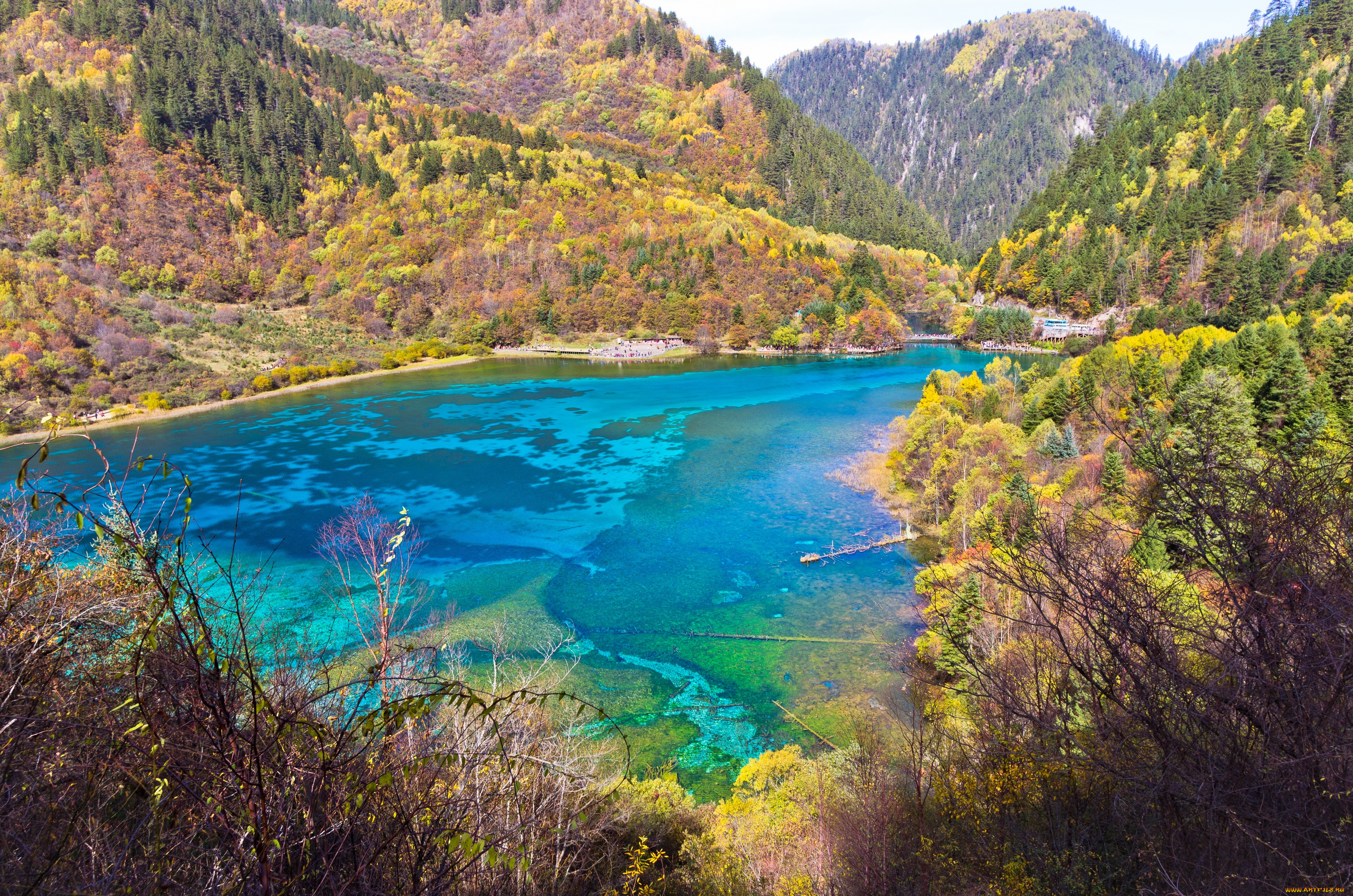 природа, реки, озера, китай