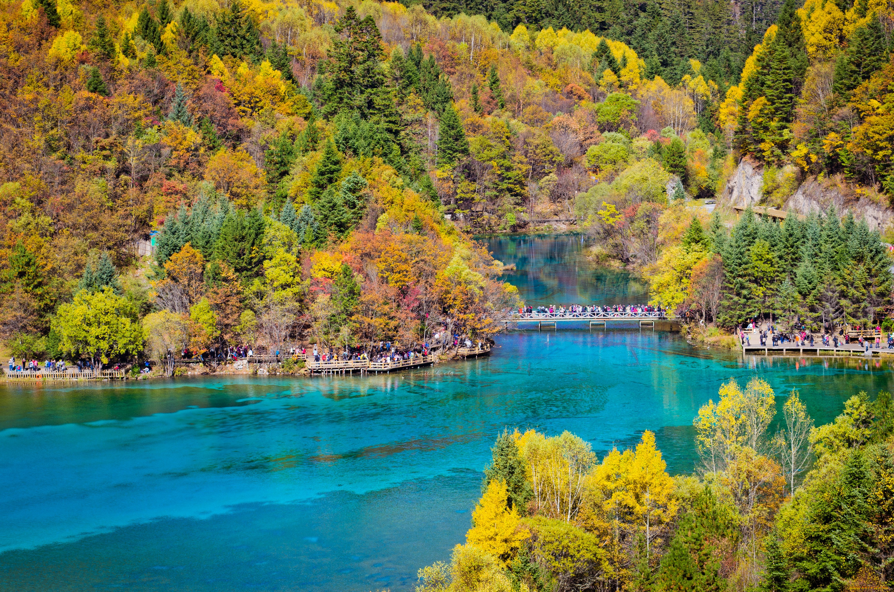 природа, реки, озера, китай