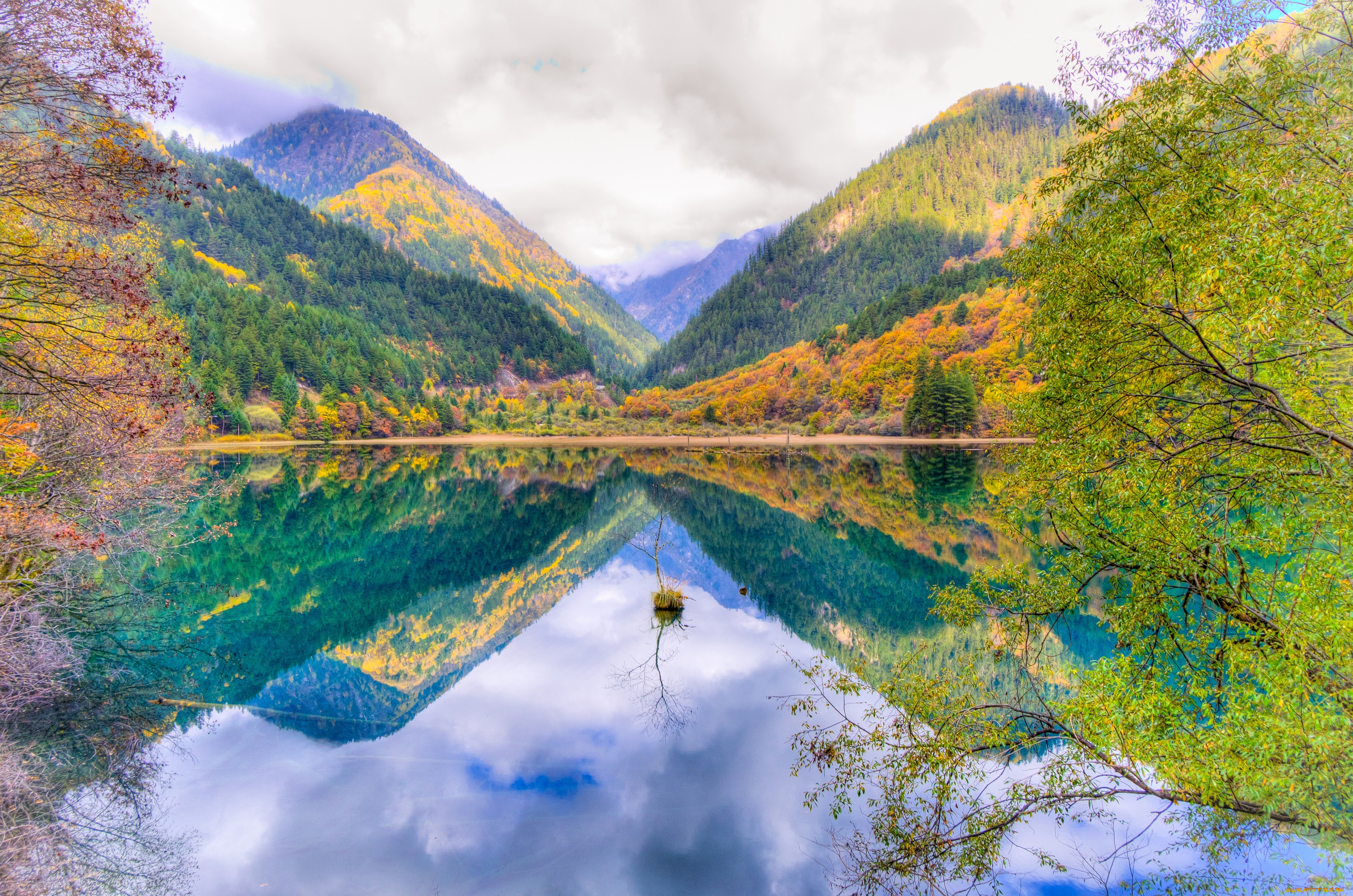 природа, реки, озера, китай