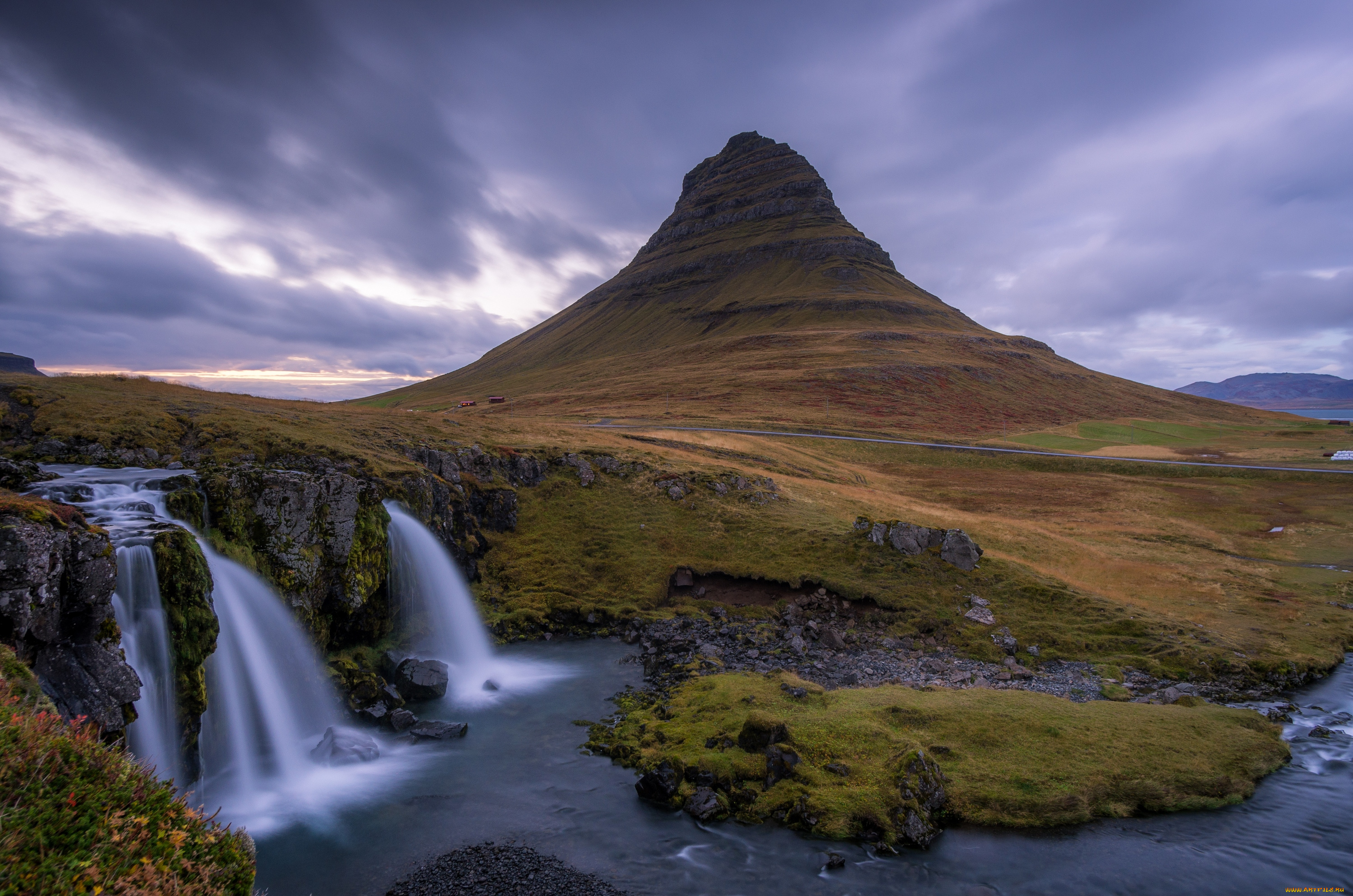 природа, водопады, исландия