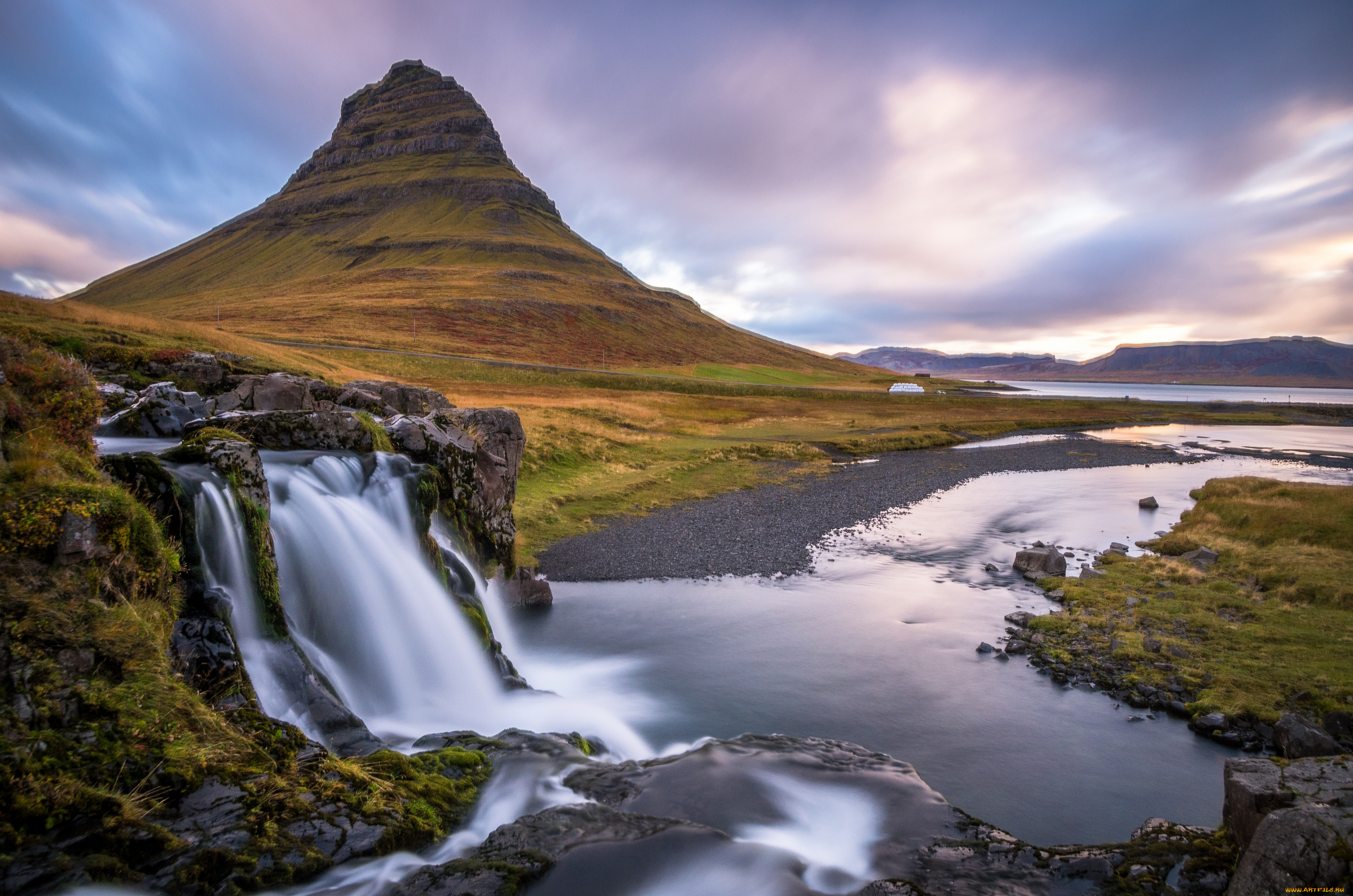 природа, водопады, исландия