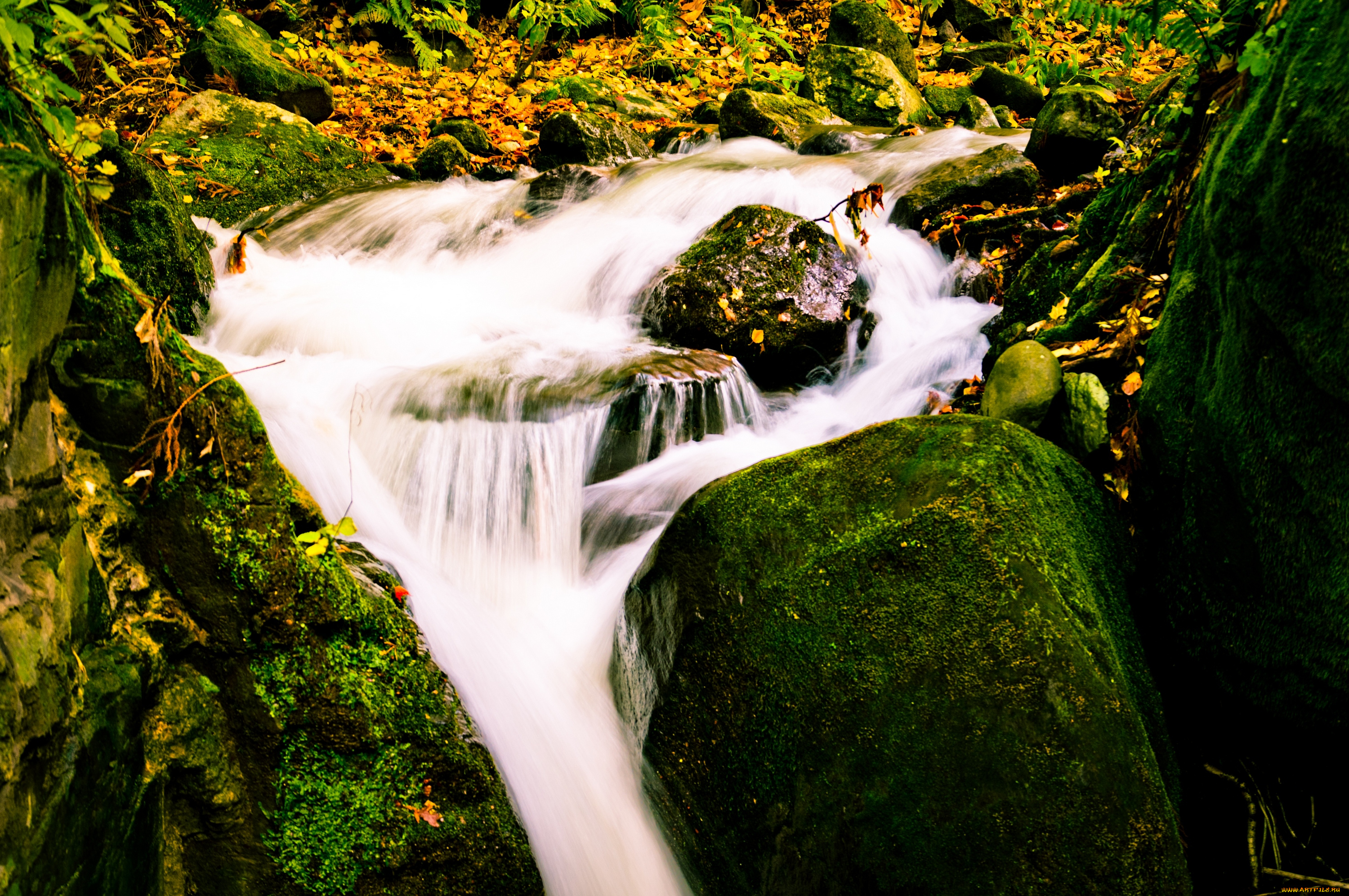 природа, водопады, китай