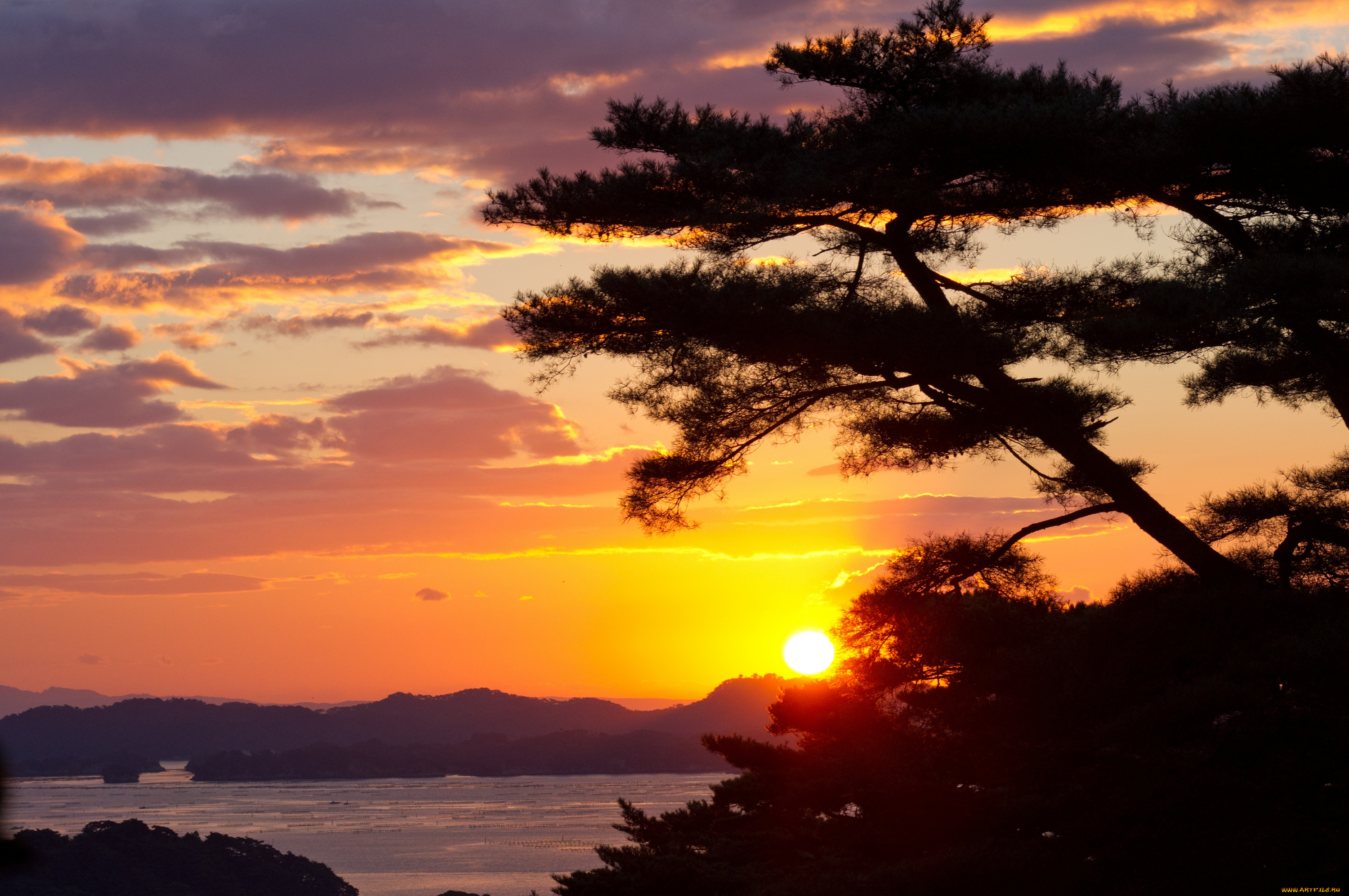 природа, восходы, закаты, река, китай