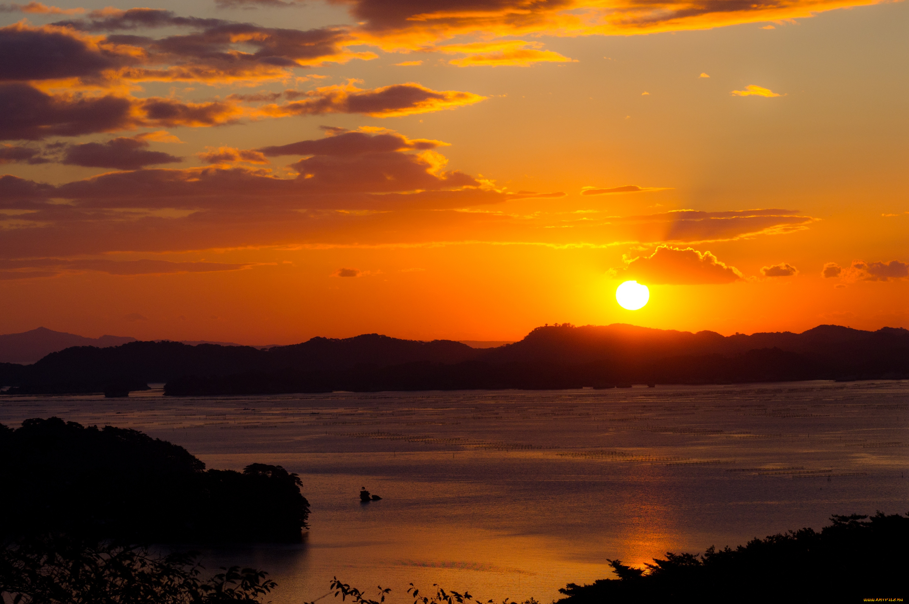 природа, восходы, закаты, солнце, китай