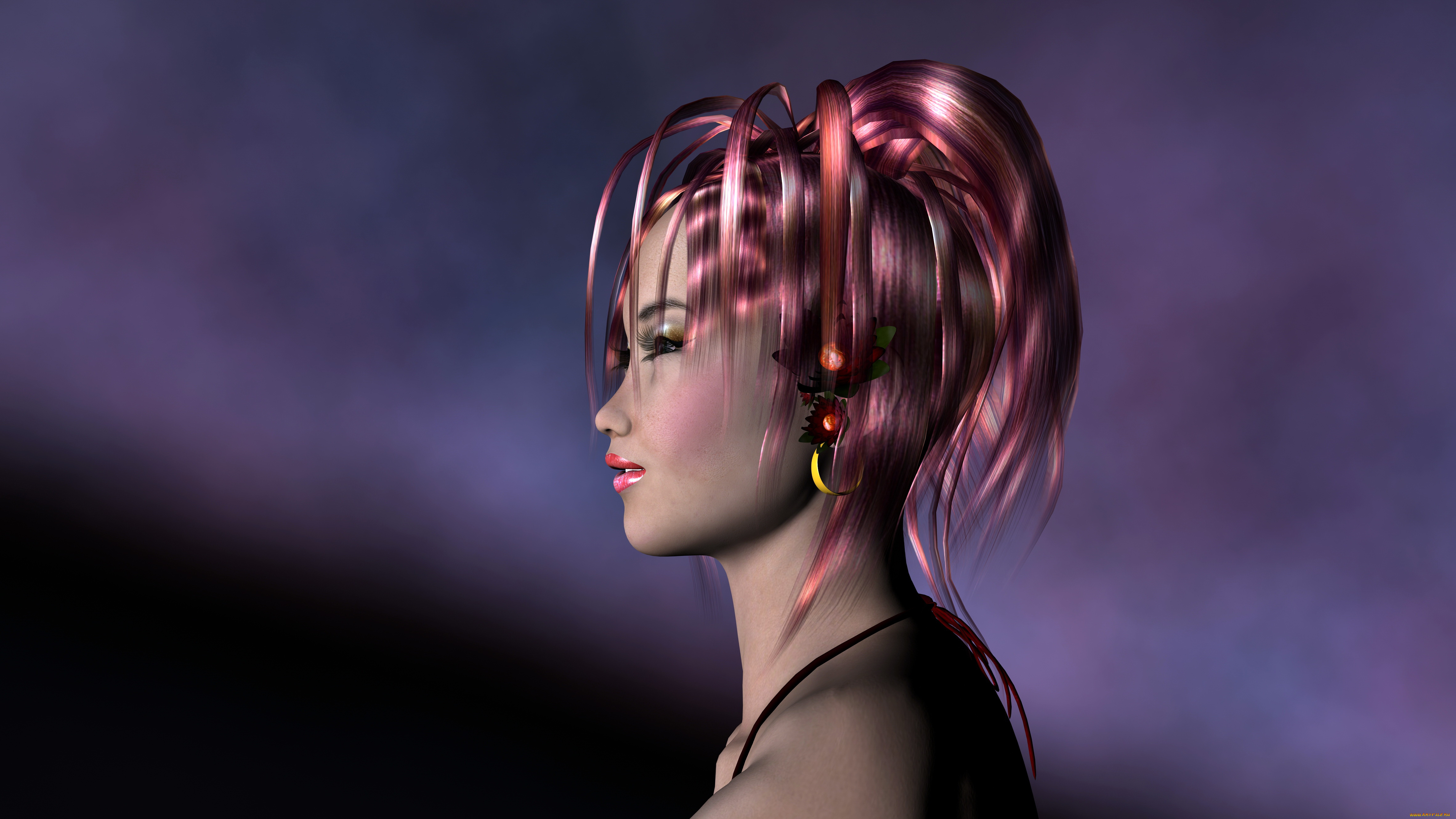 3д, графика, portraits, портрет, девушка