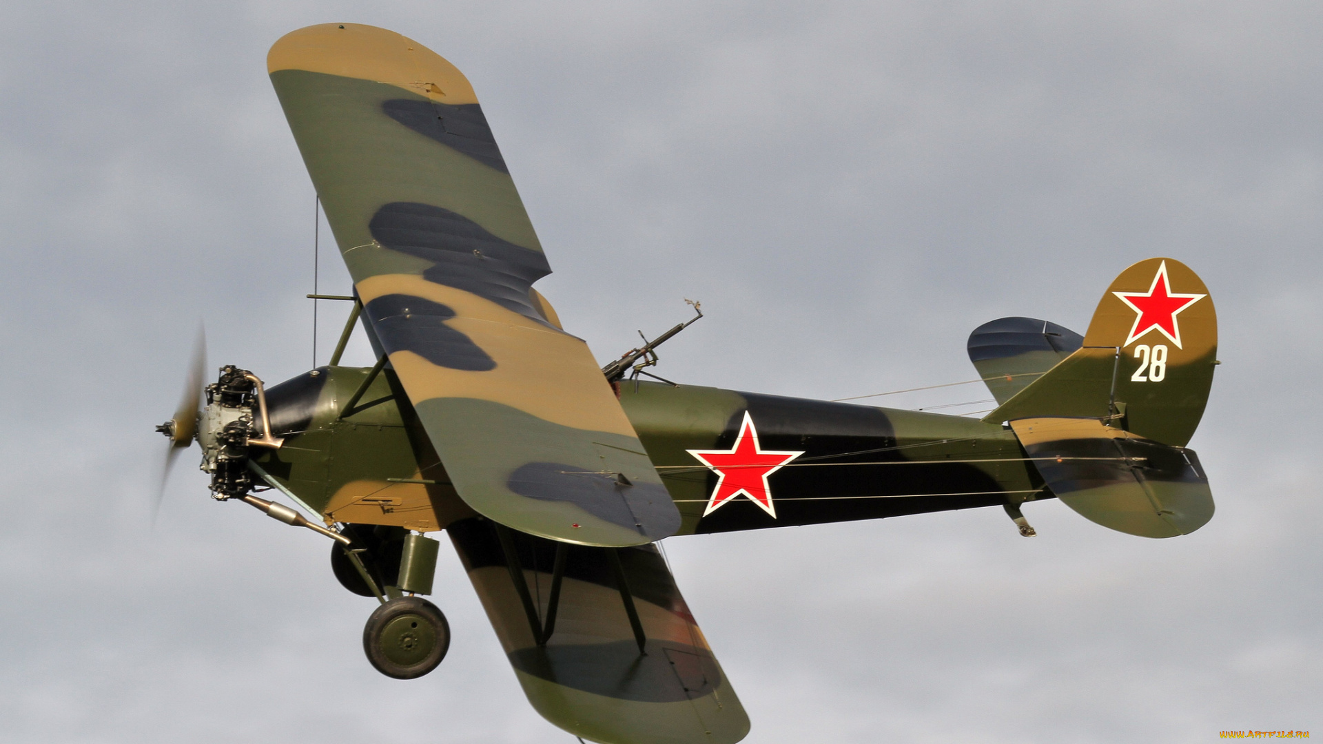 авиация, лёгкие, и, одномоторные, самолёты, полёт, биплан, поликарпов, небо, многоцелевой, по-2