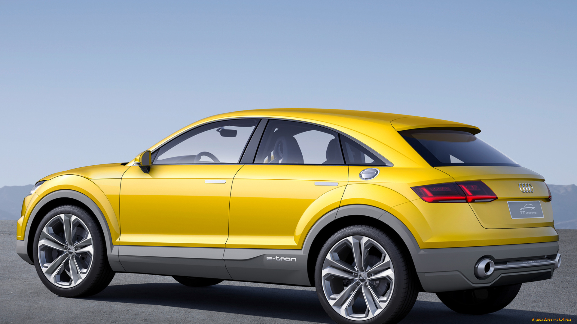 автомобили, audi, 2014, concept, offroad, tt, желтый
