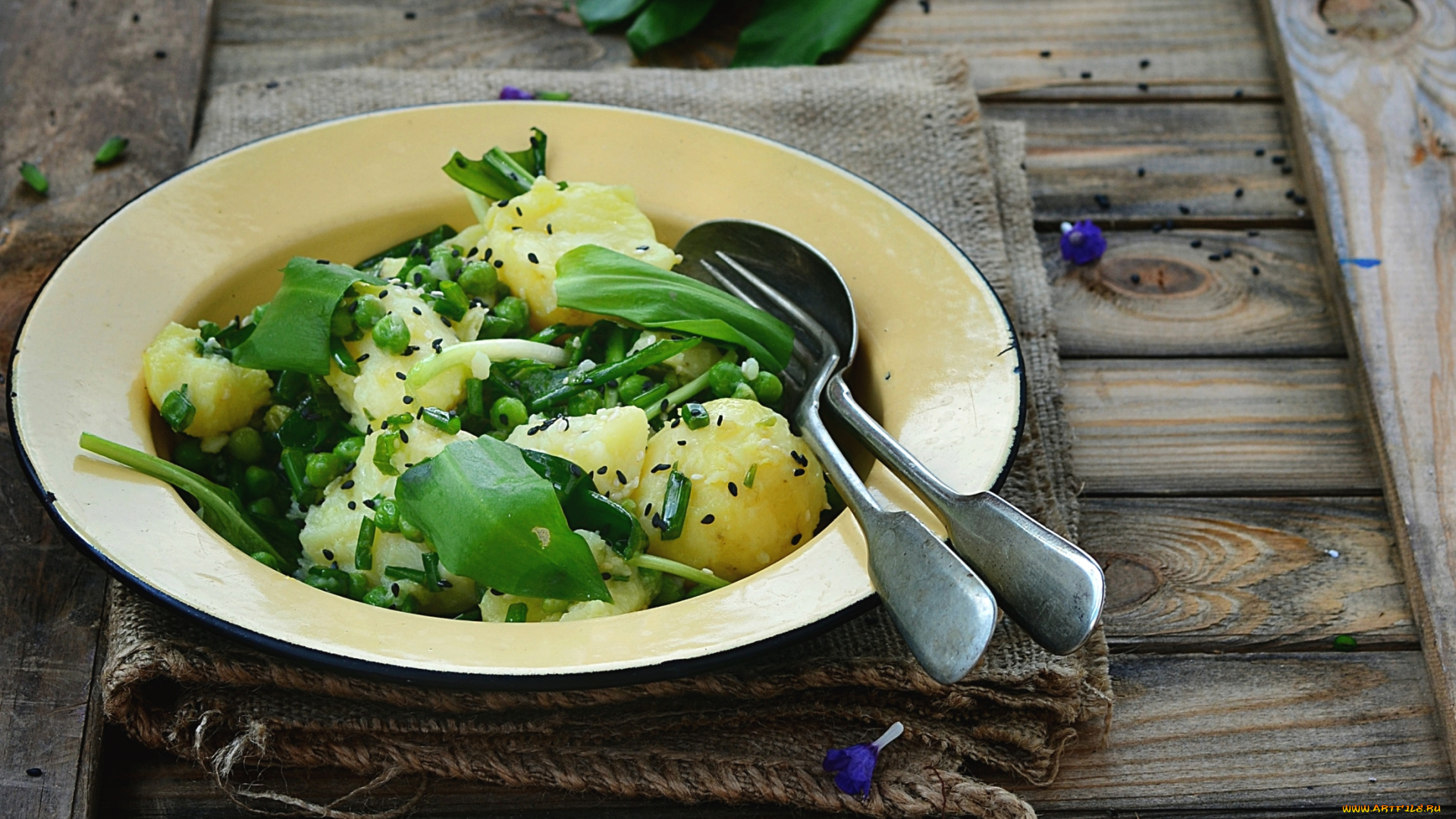 еда, картофель, картошка, зелень