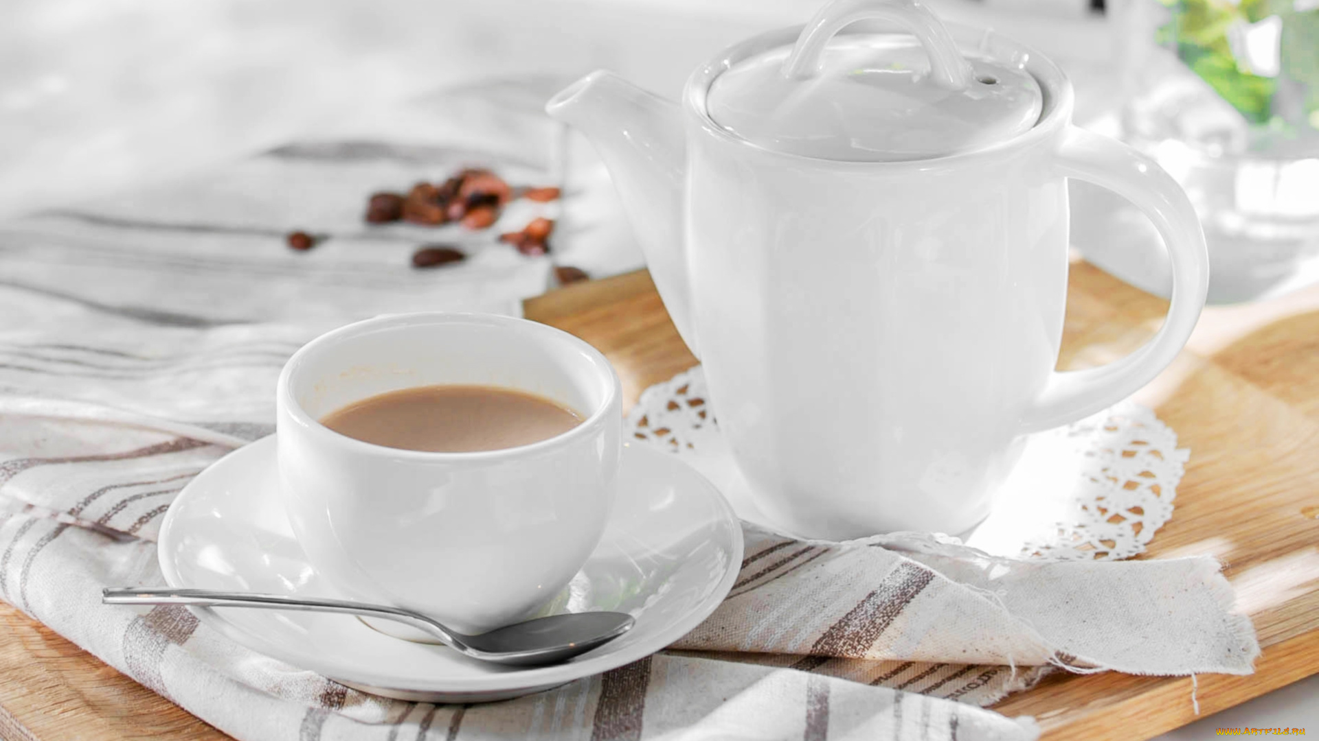 еда, кофе, , кофейные, зёрна, чашка, чайник