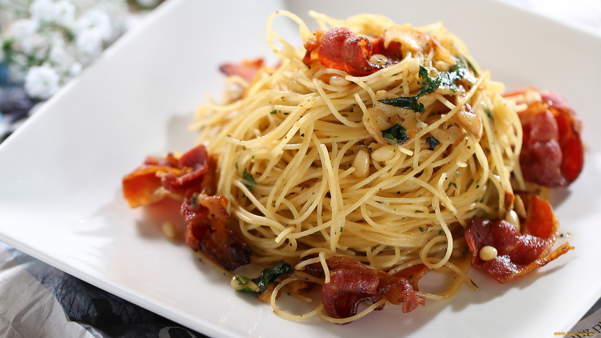 еда, макаронные, блюда, спагетти