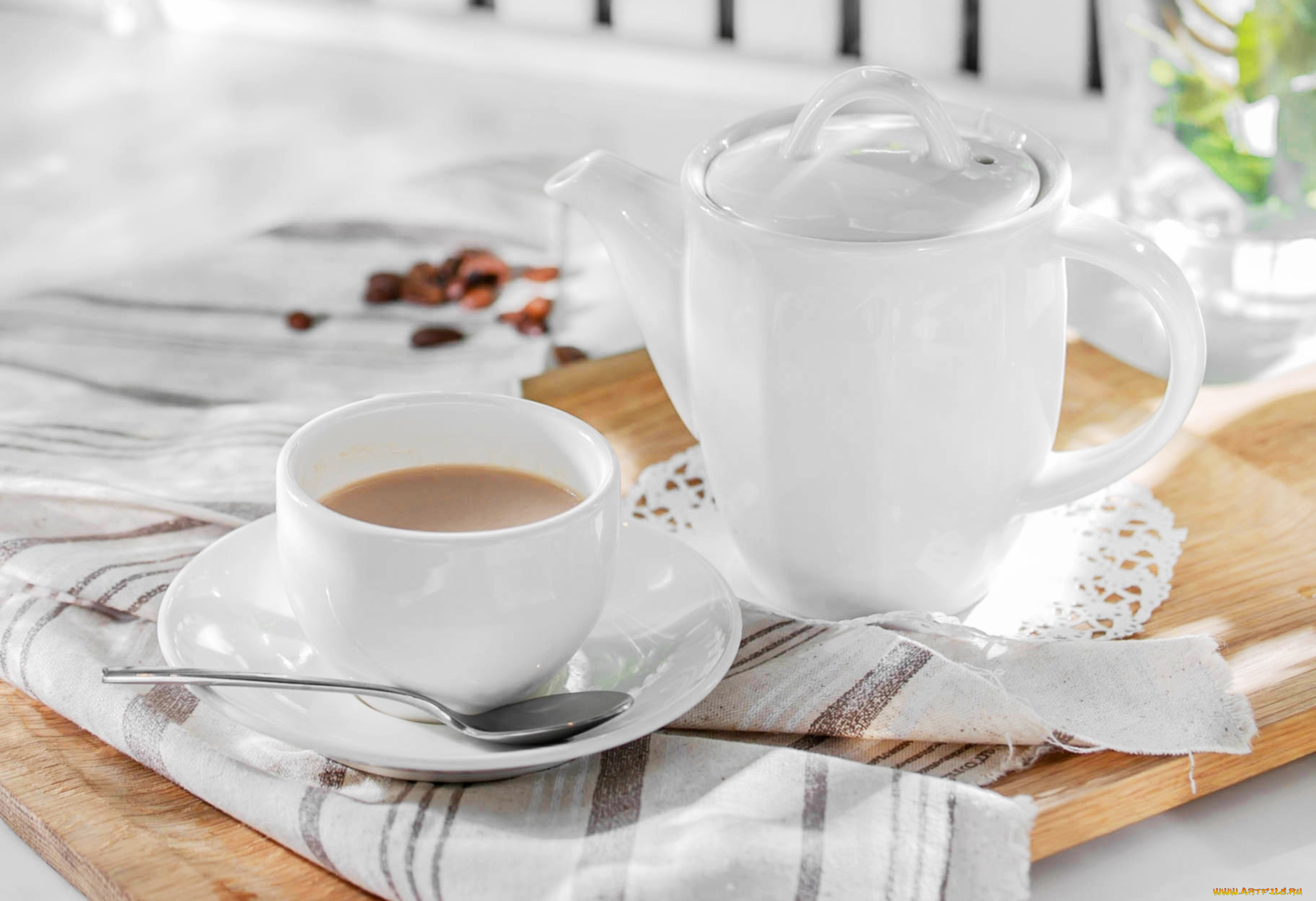 еда, кофе, , кофейные, зёрна, чашка, чайник