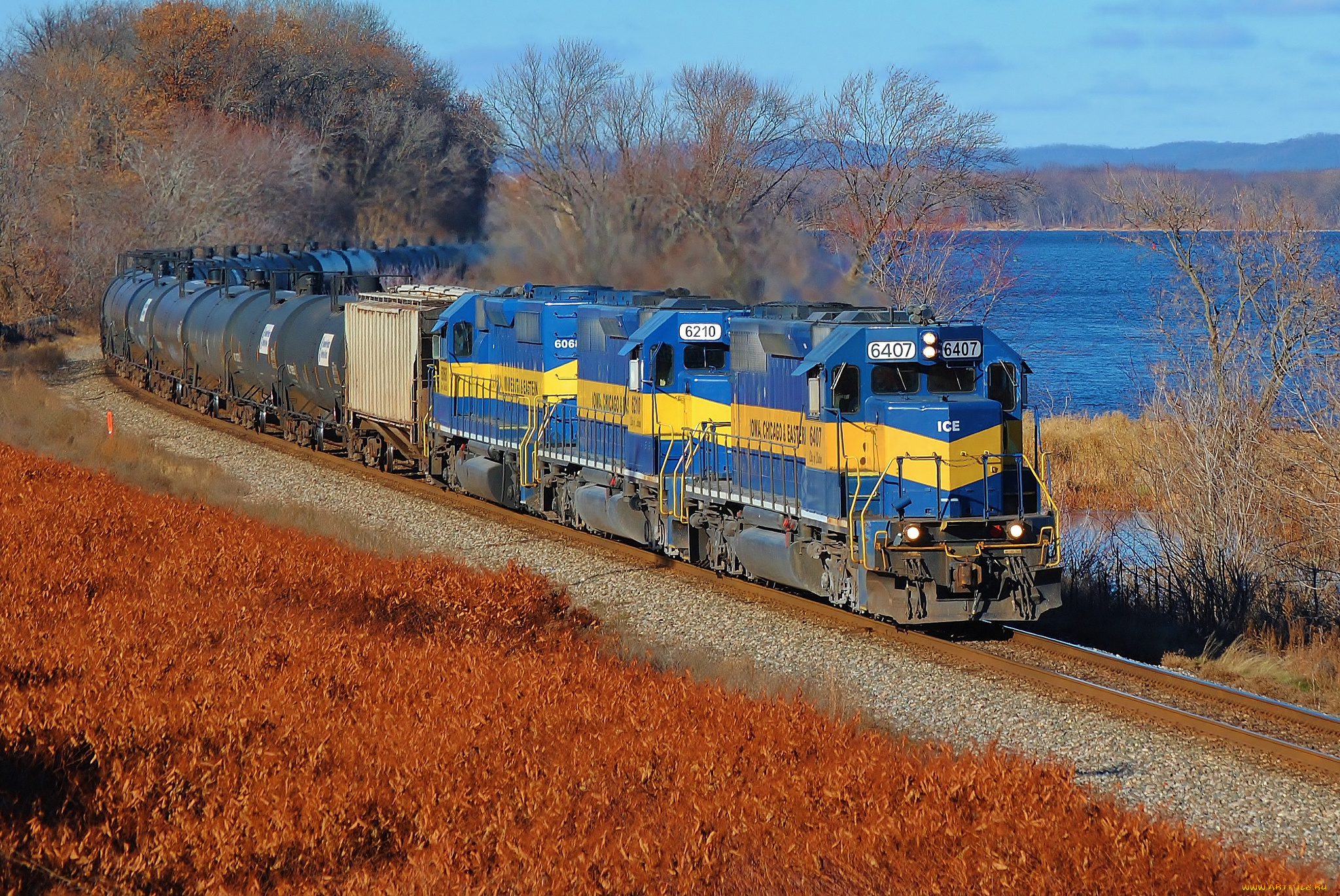 техника, поезда, локомотив, рельсы, дорога, железная, состав