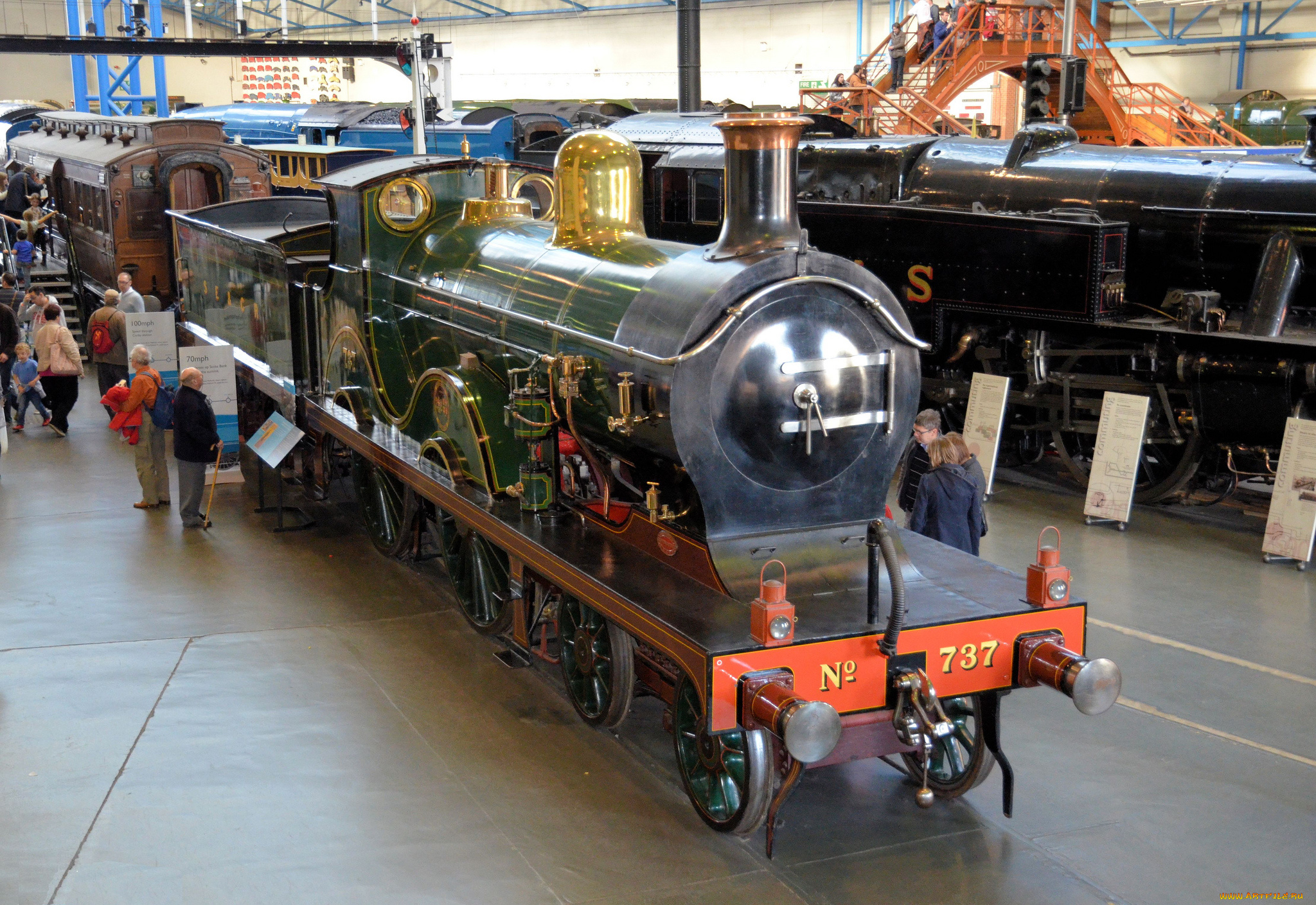 техника, паровозы, музей, экспонат, паровоз