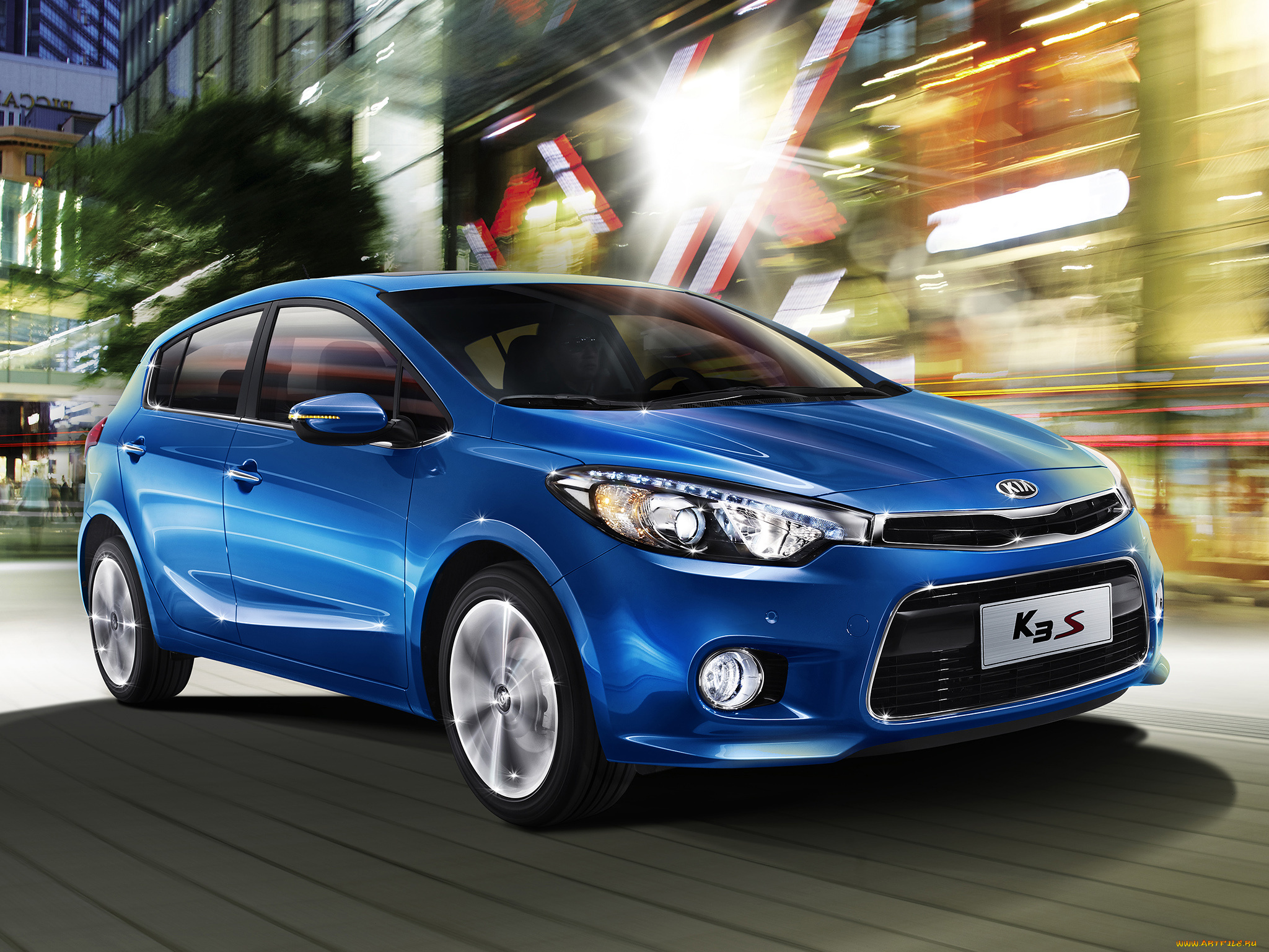 автомобили, kia, 2014, k3s, синий