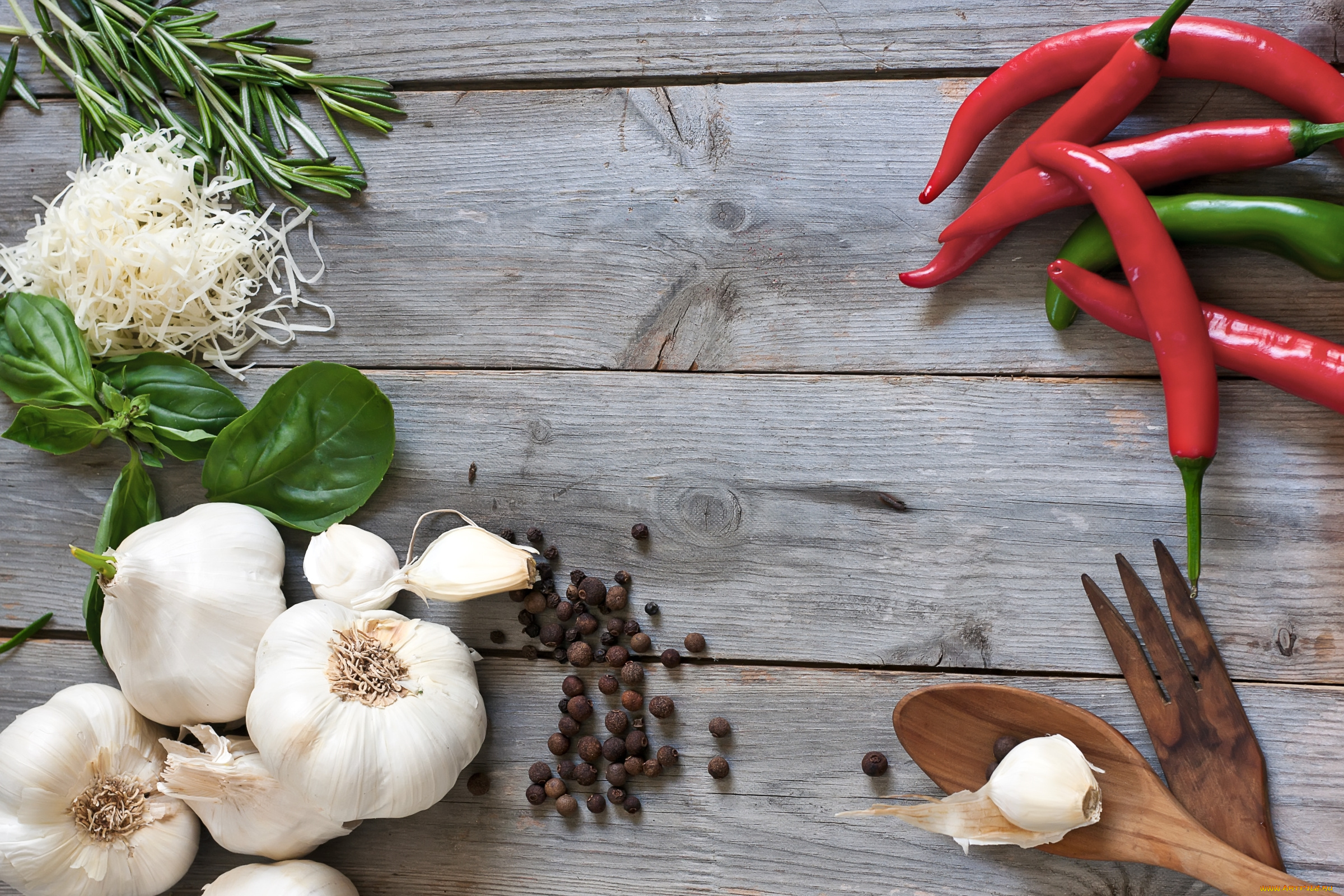 еда, разное, специи, перец, чеснок