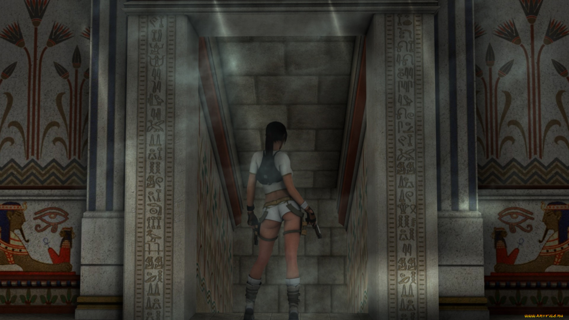 3д, графика, фантазия, , fantasy, взгляд, девушка, оружие, фон