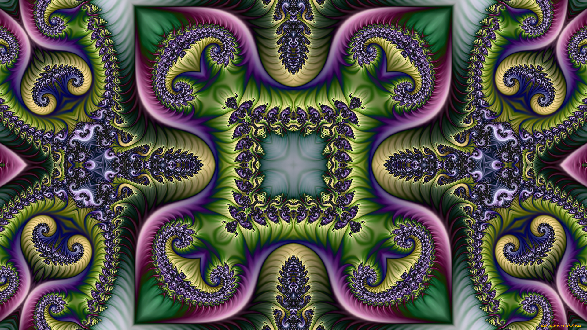 3д, графика, фракталы, , fractal, цвета, фон, узор