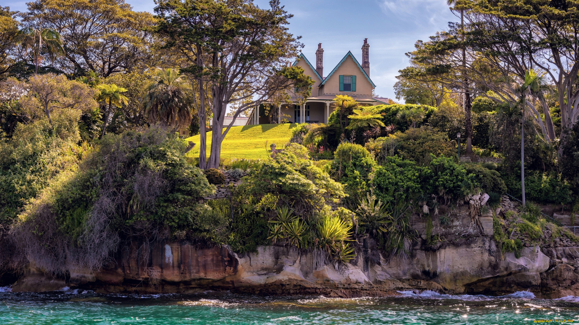 города, -, пейзажи, вилла