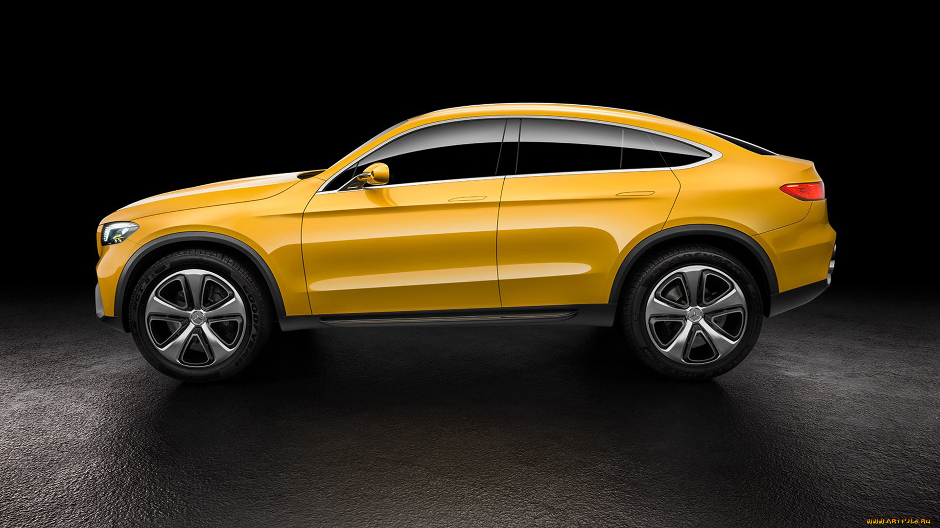 mercedes-benz, glc, coupe, concept, 2016, автомобили, 3д, 3d, кроссовер, жёлтый, 2016, concept, coupe, glc, mercedes-benz