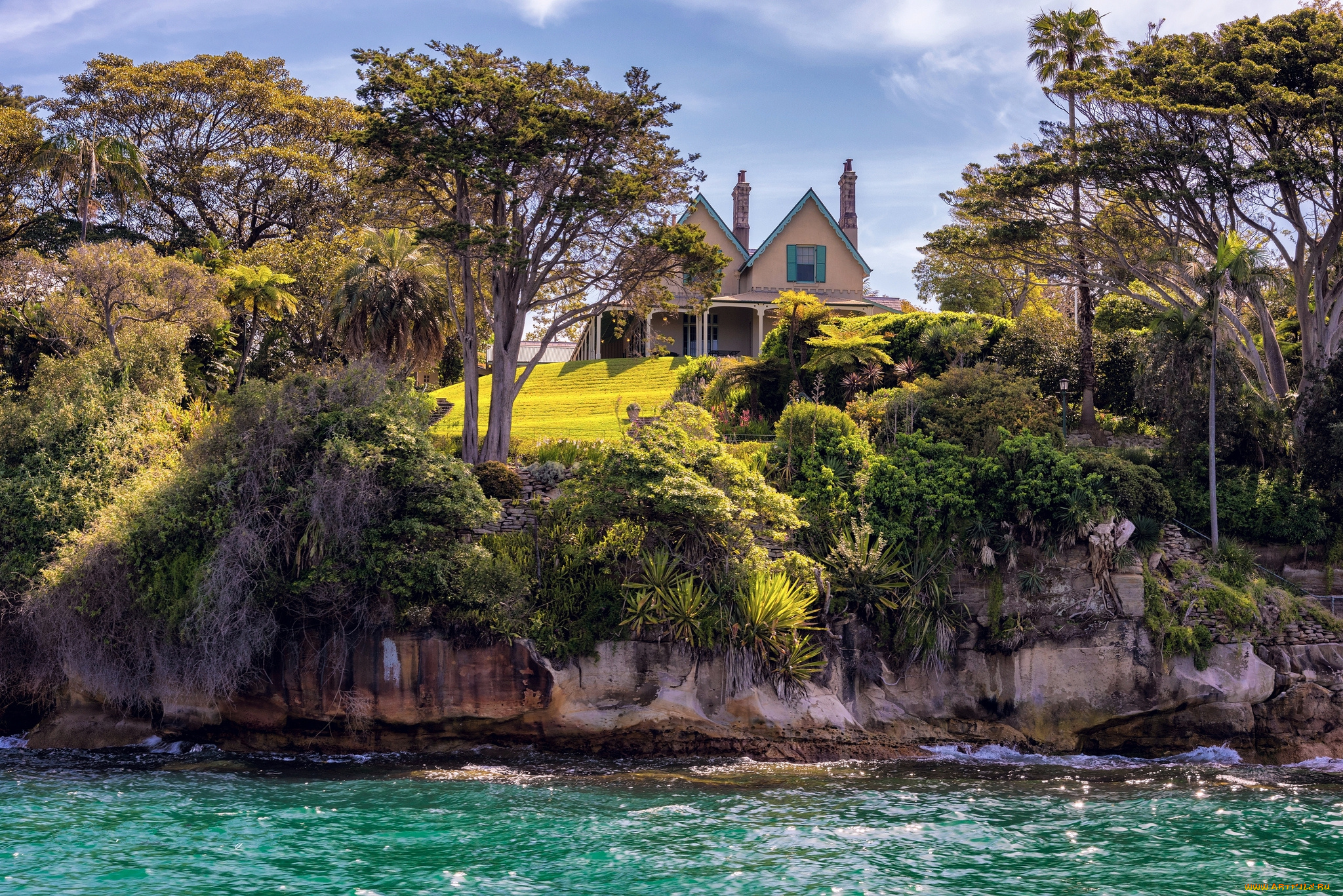 города, -, пейзажи, вилла