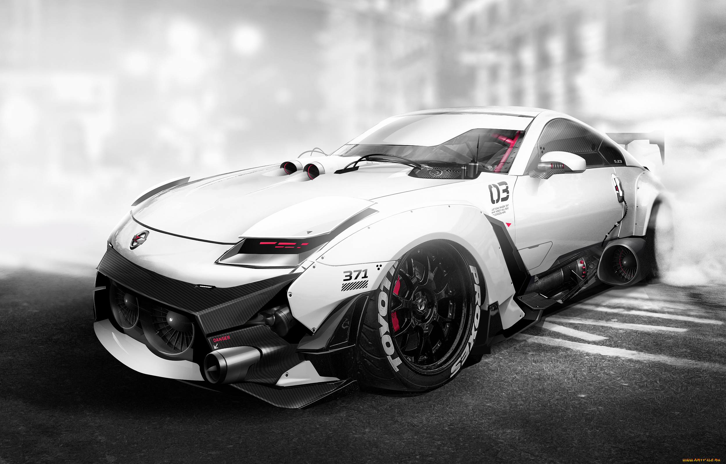 автомобили, виртуальный, тюнинг, nissan