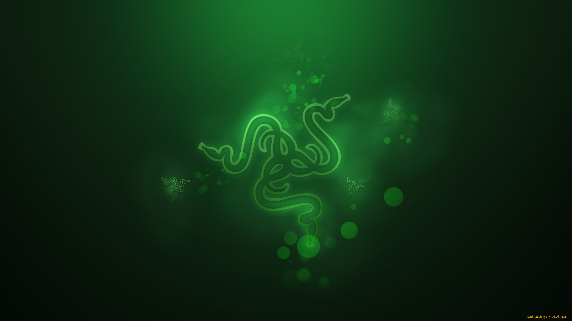 компьютеры, razer, логотип, фон