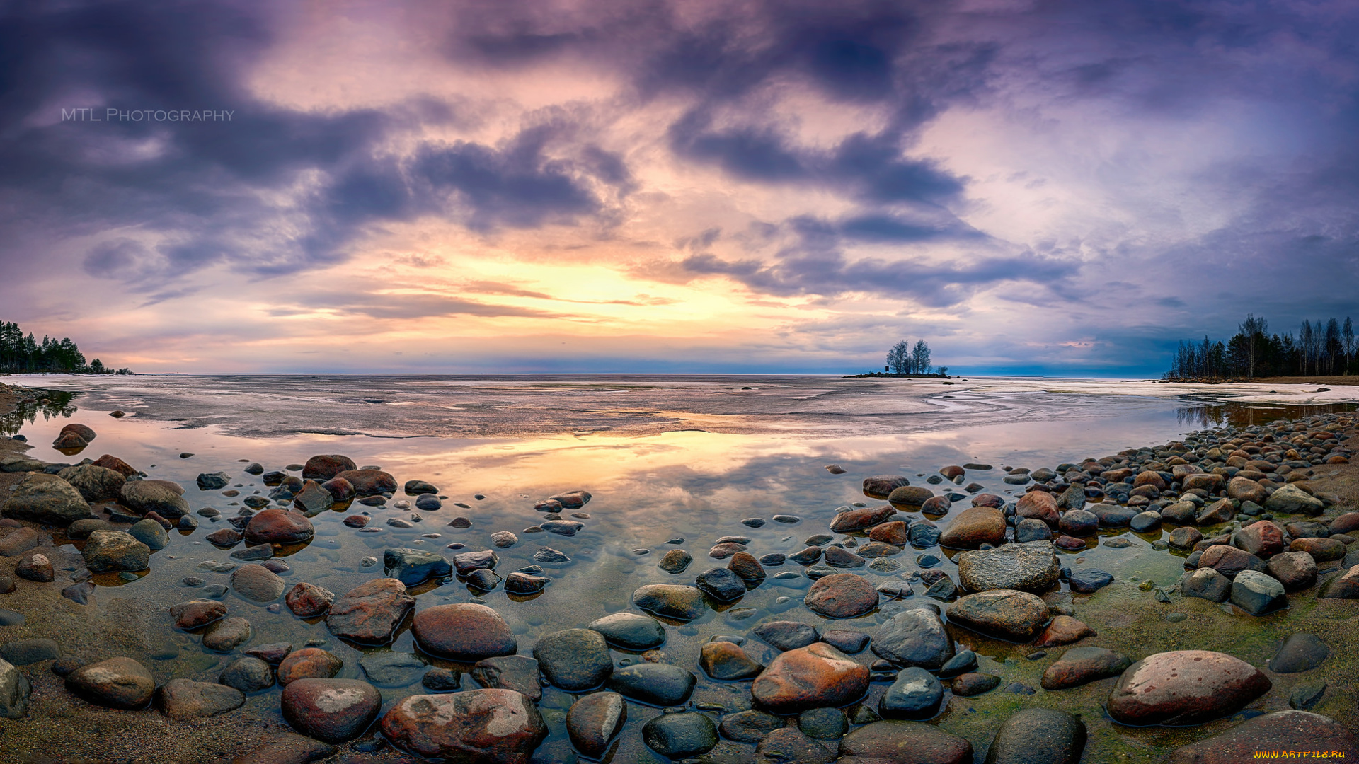 природа, побережье, камни, море