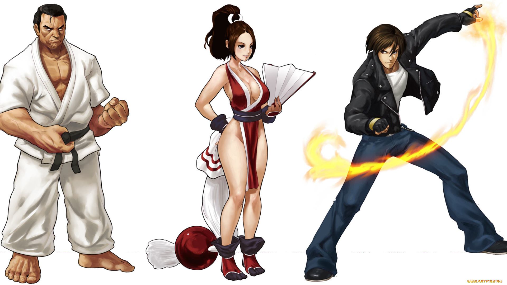 рисованное, комиксы, мужчины, девушка, фон, униформа, взгляд