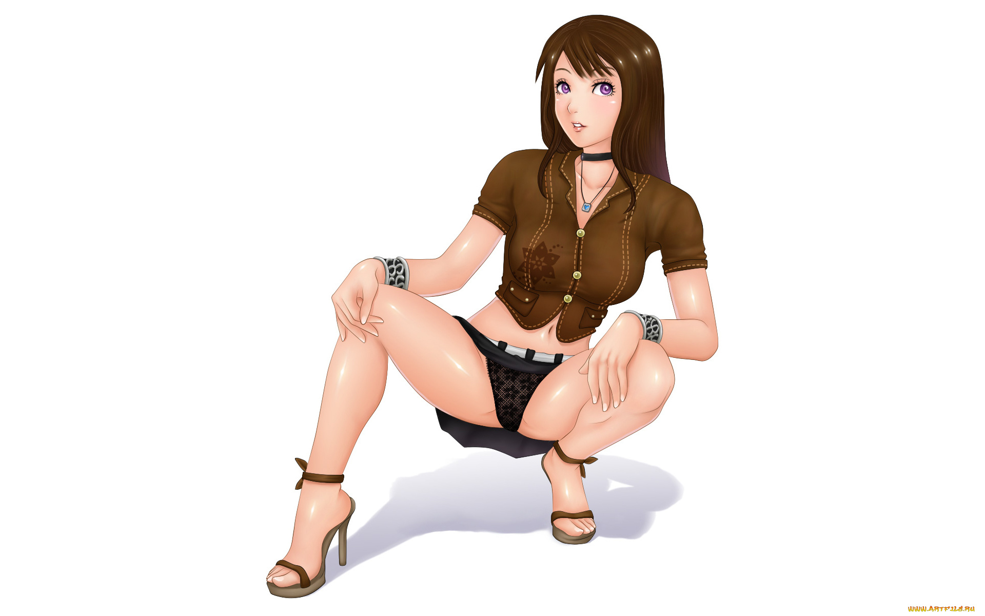 рисованное, люди, девушка, фон, взгляд