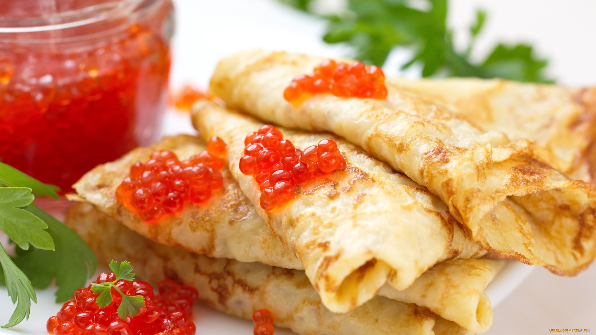 еда, блины, , оладьи, икра, красная