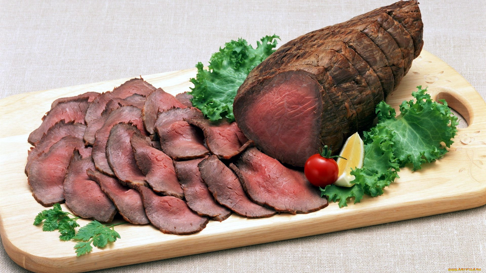 еда, мясные, блюда, ростбиф