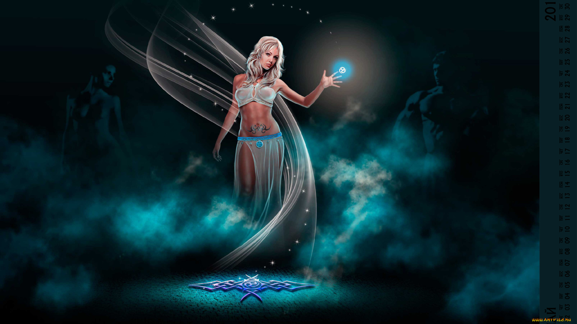 календари, компьютерный, дизайн, тату, взгляд, девушка