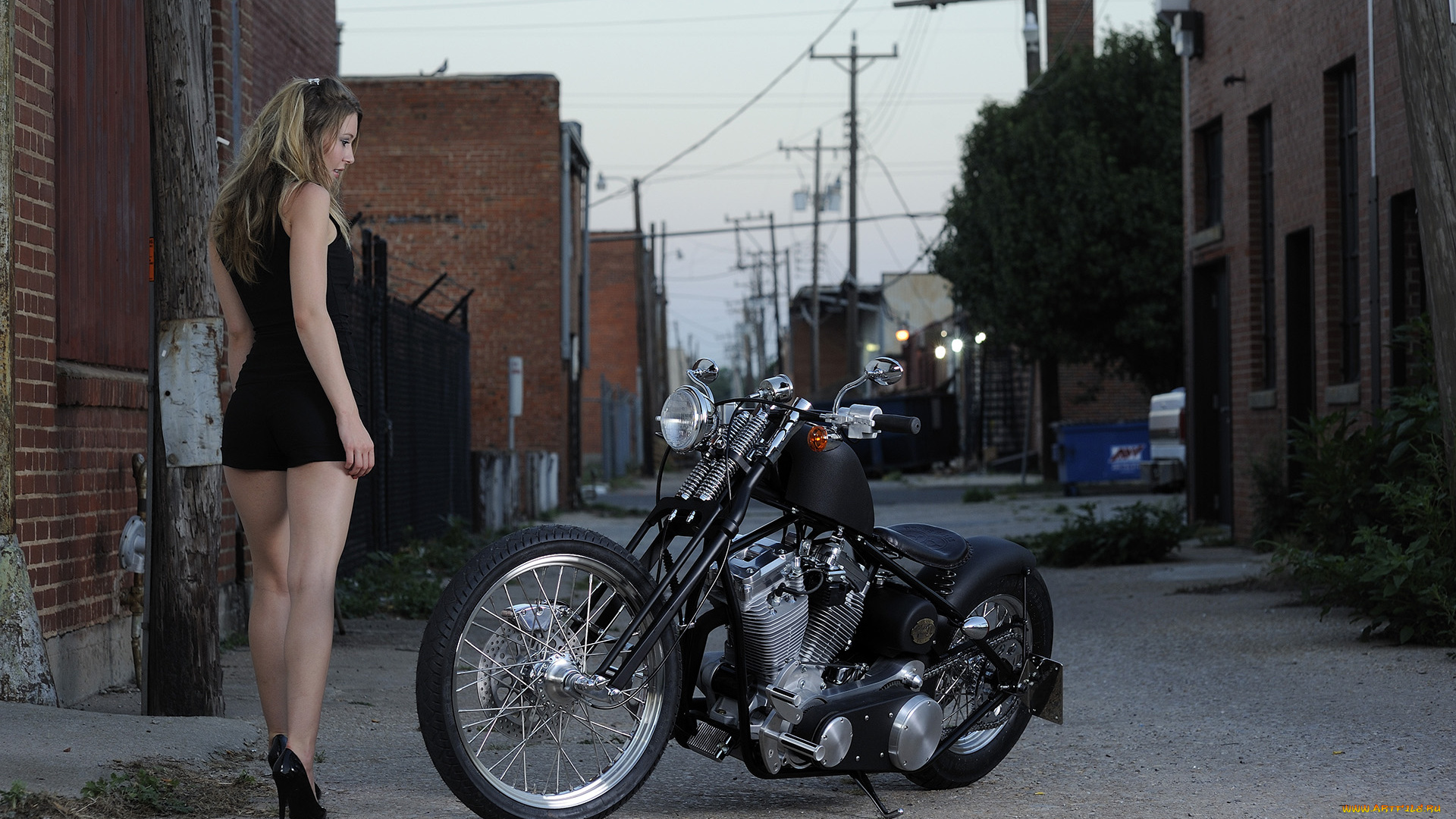 мотоциклы, мото, с, девушкой, девушки