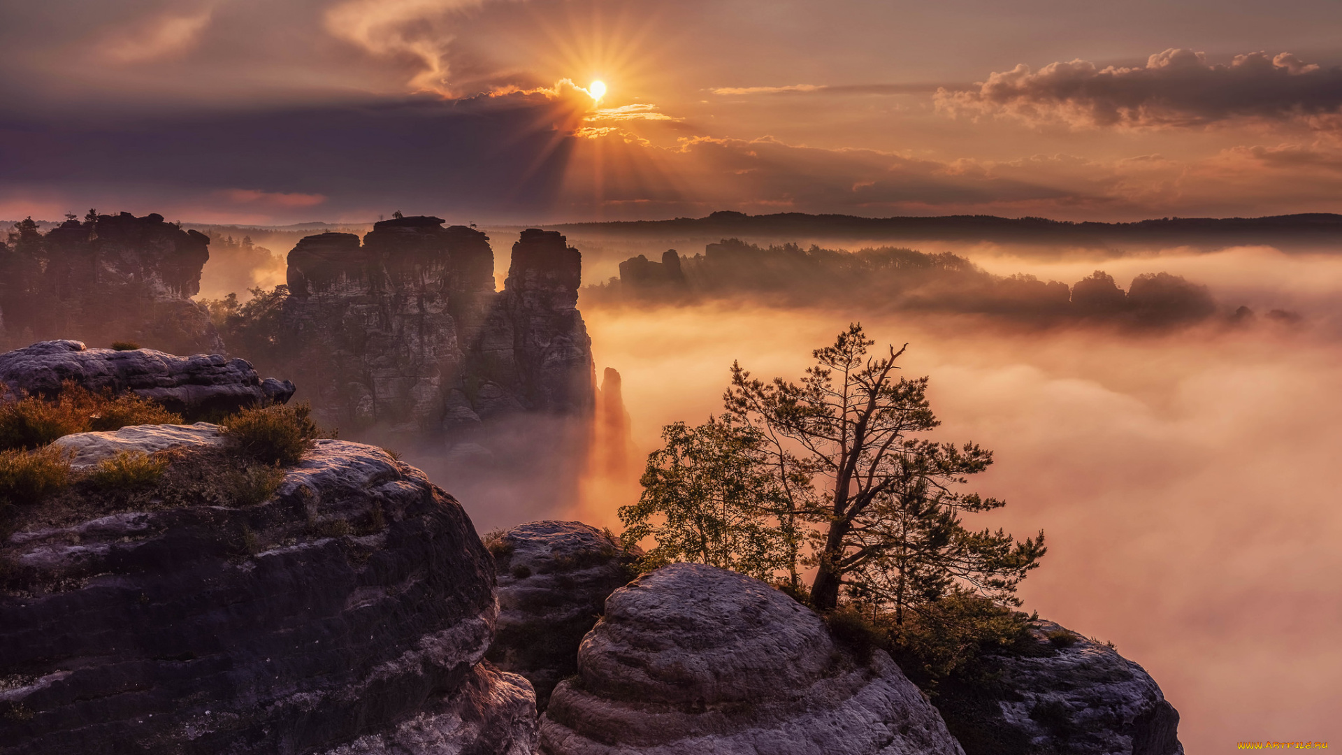 природа, горы, простор