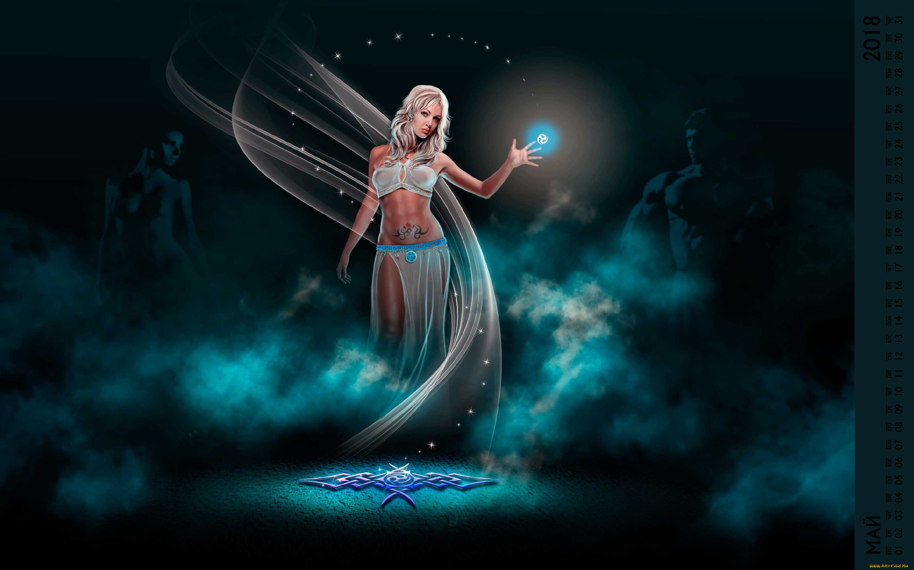 календари, компьютерный, дизайн, тату, взгляд, девушка