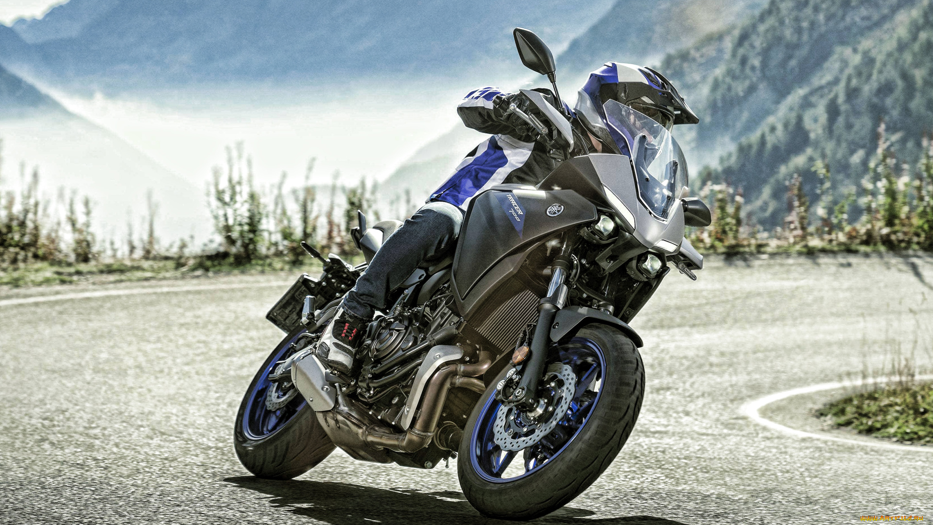 2020, yamaha, tracer, 700, мотоциклы, yamaha, tracer, 700, 2020, вид, спереди, внешний, новый, синий, японские