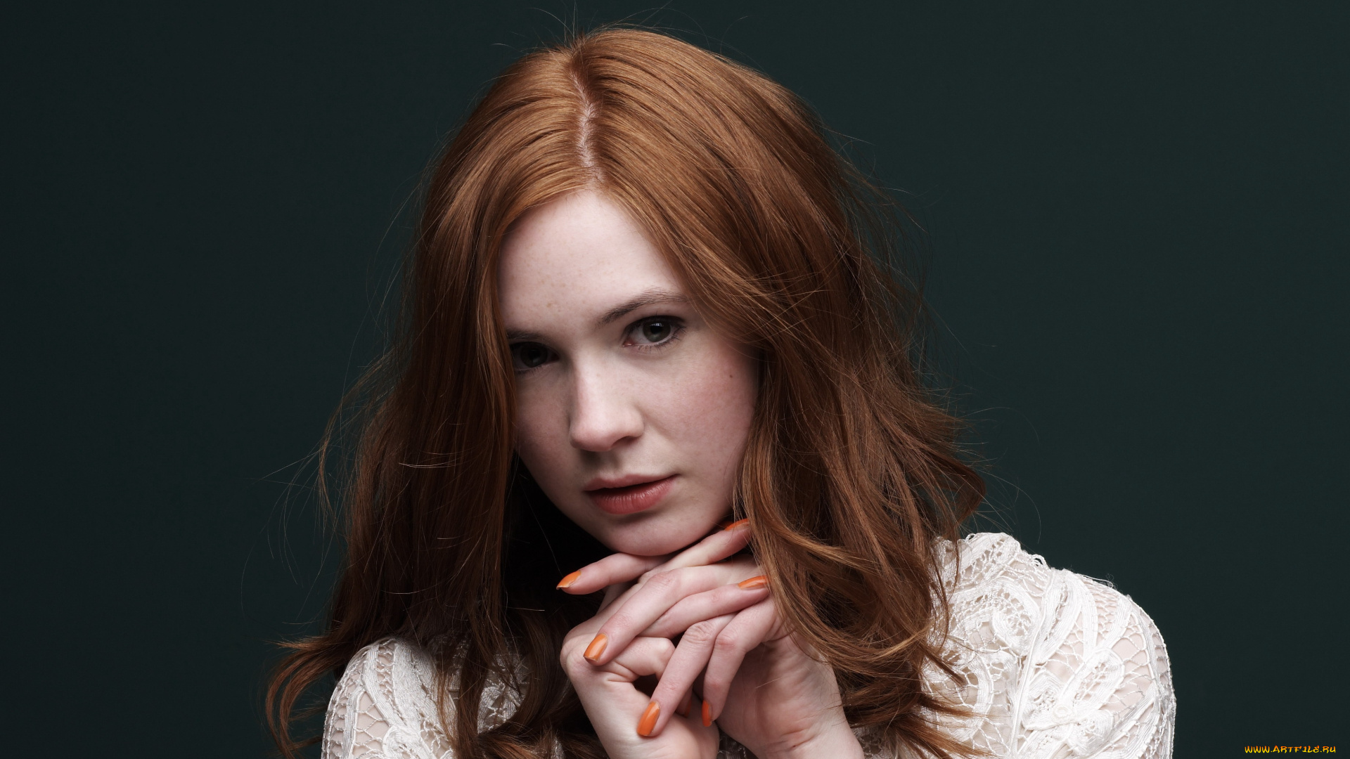 девушки, karen, gillan, актриса, рыжая, лицо