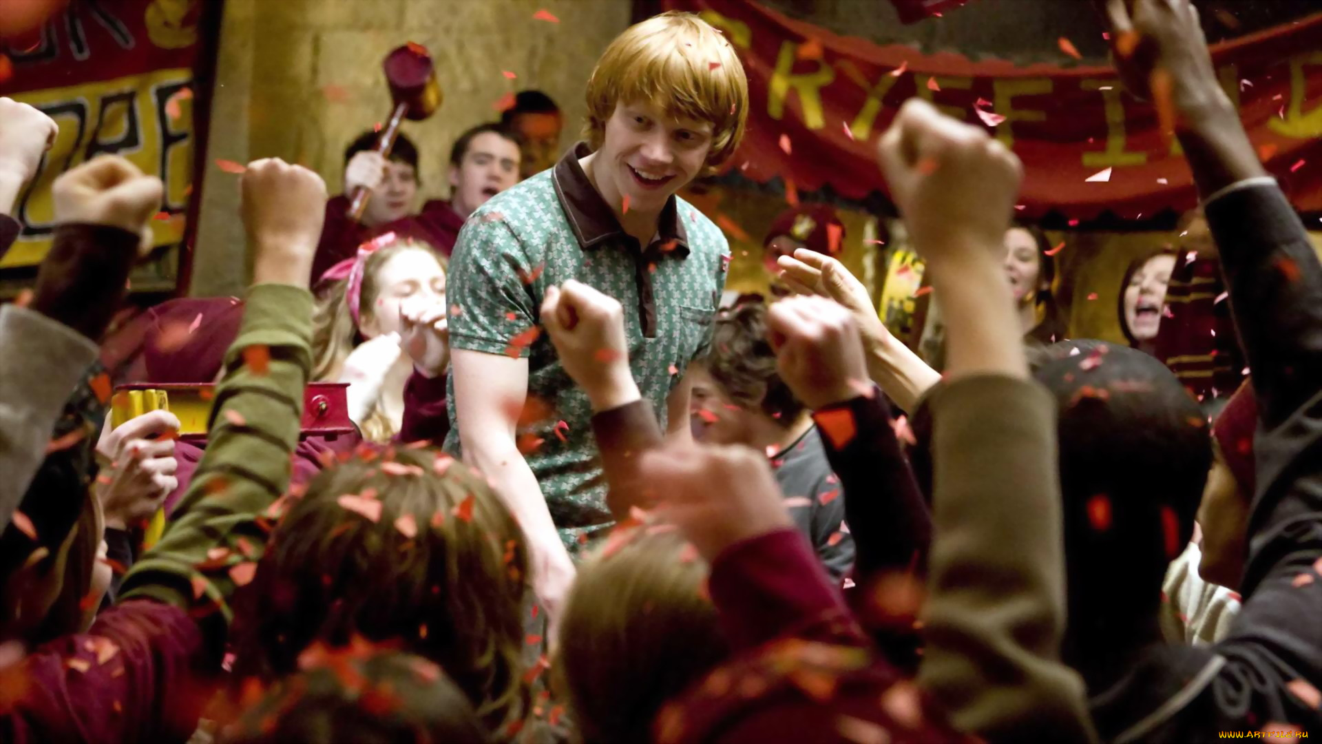 кино, фильмы, harry, potter, and, the, half-blood, prince, рон, уизли, гриффиндор, радость