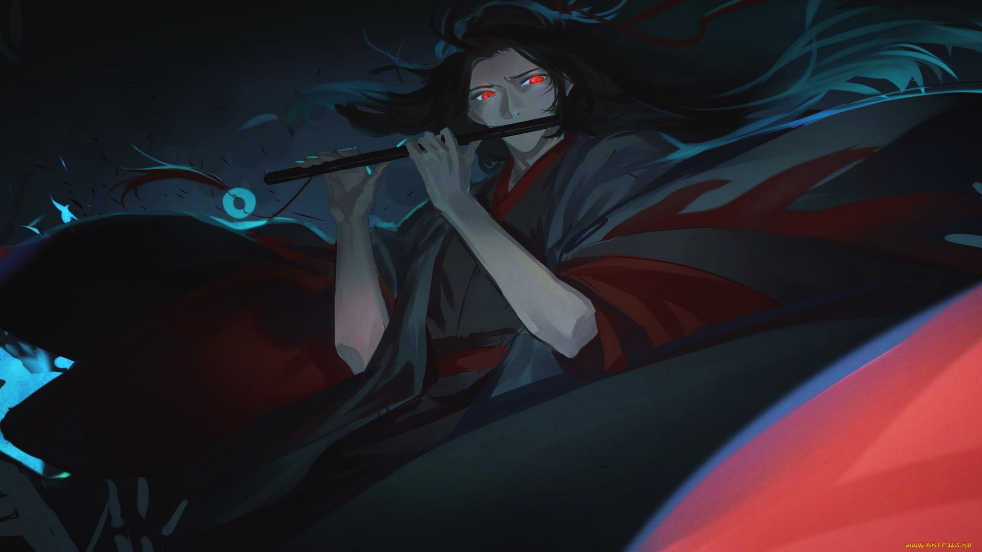 аниме, mo, dao, zu, shi, вэй, усянь, флейта