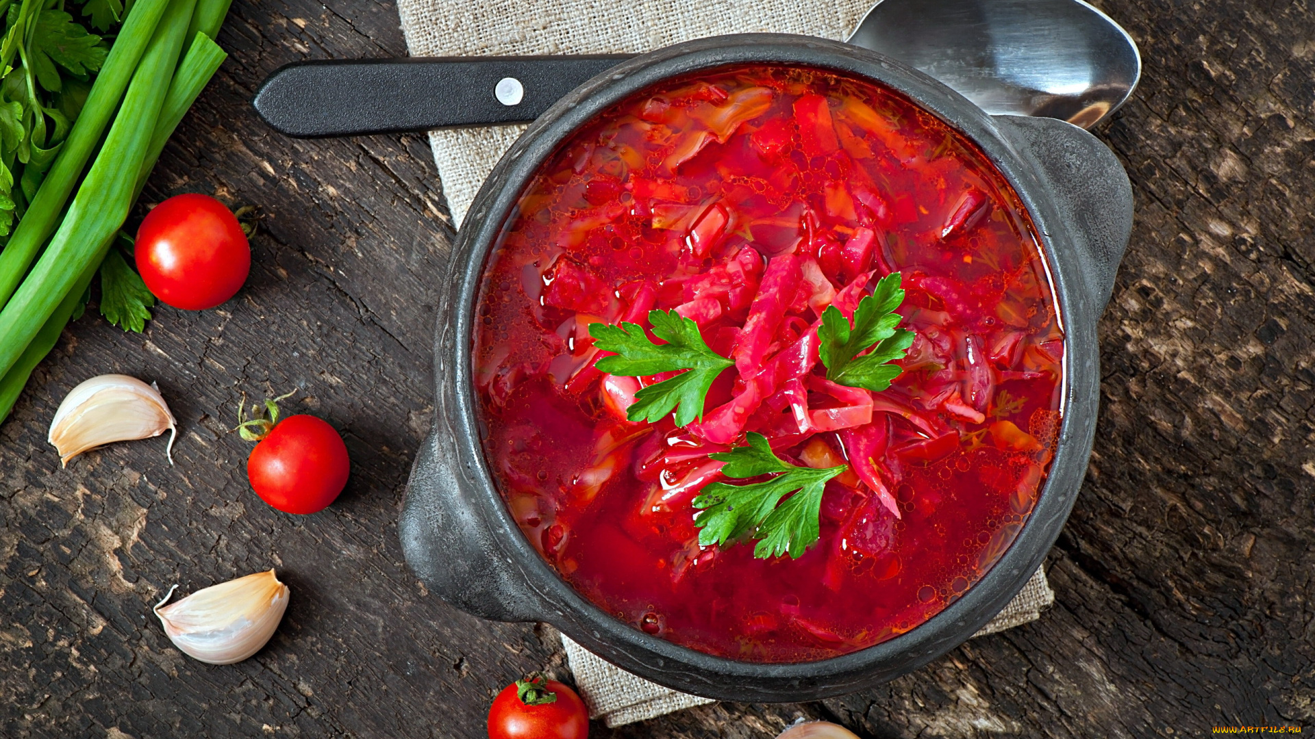 еда, первые, блюда, борщ