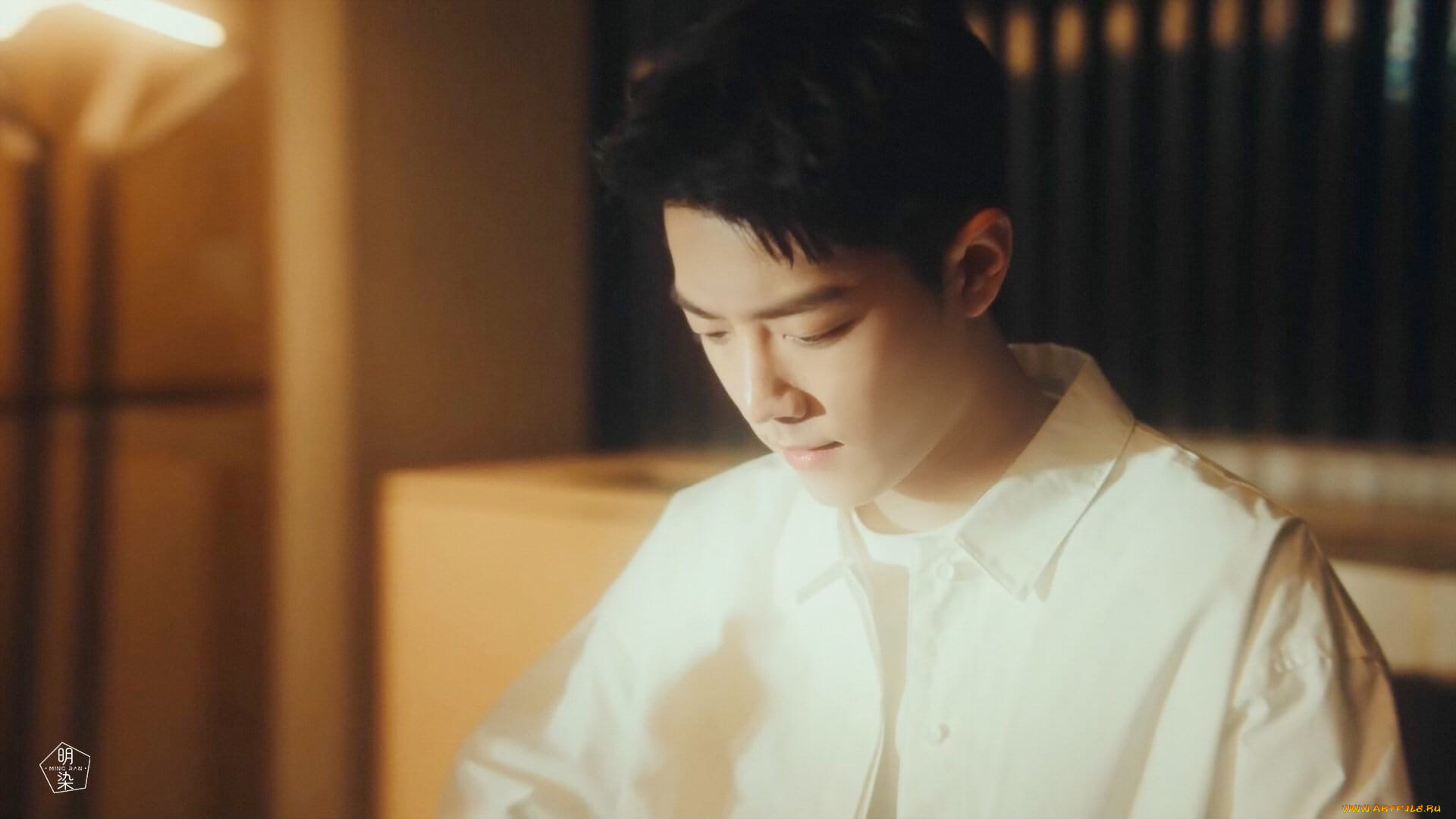 мужчины, xiao, zhan, актер, рубашка