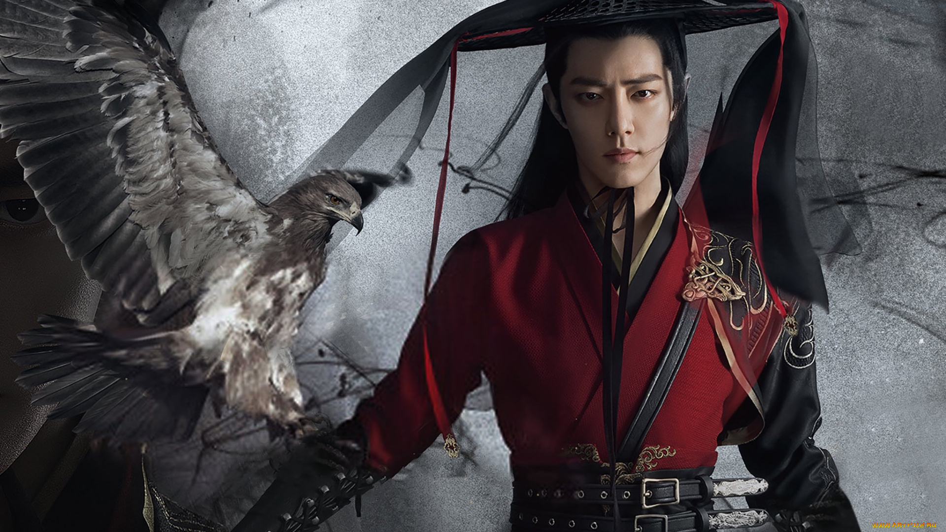 the, smiling, , proud, wanderer, кино, фильмы, -unknown, , другое, парень, шляпа, птица, орел