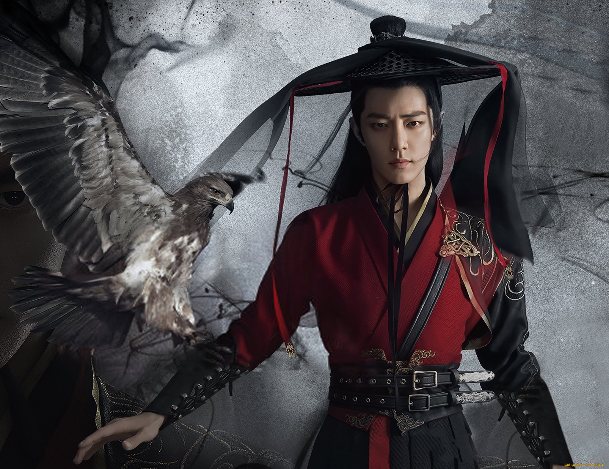 the, smiling, , proud, wanderer, кино, фильмы, -unknown, , другое, парень, шляпа, птица, орел