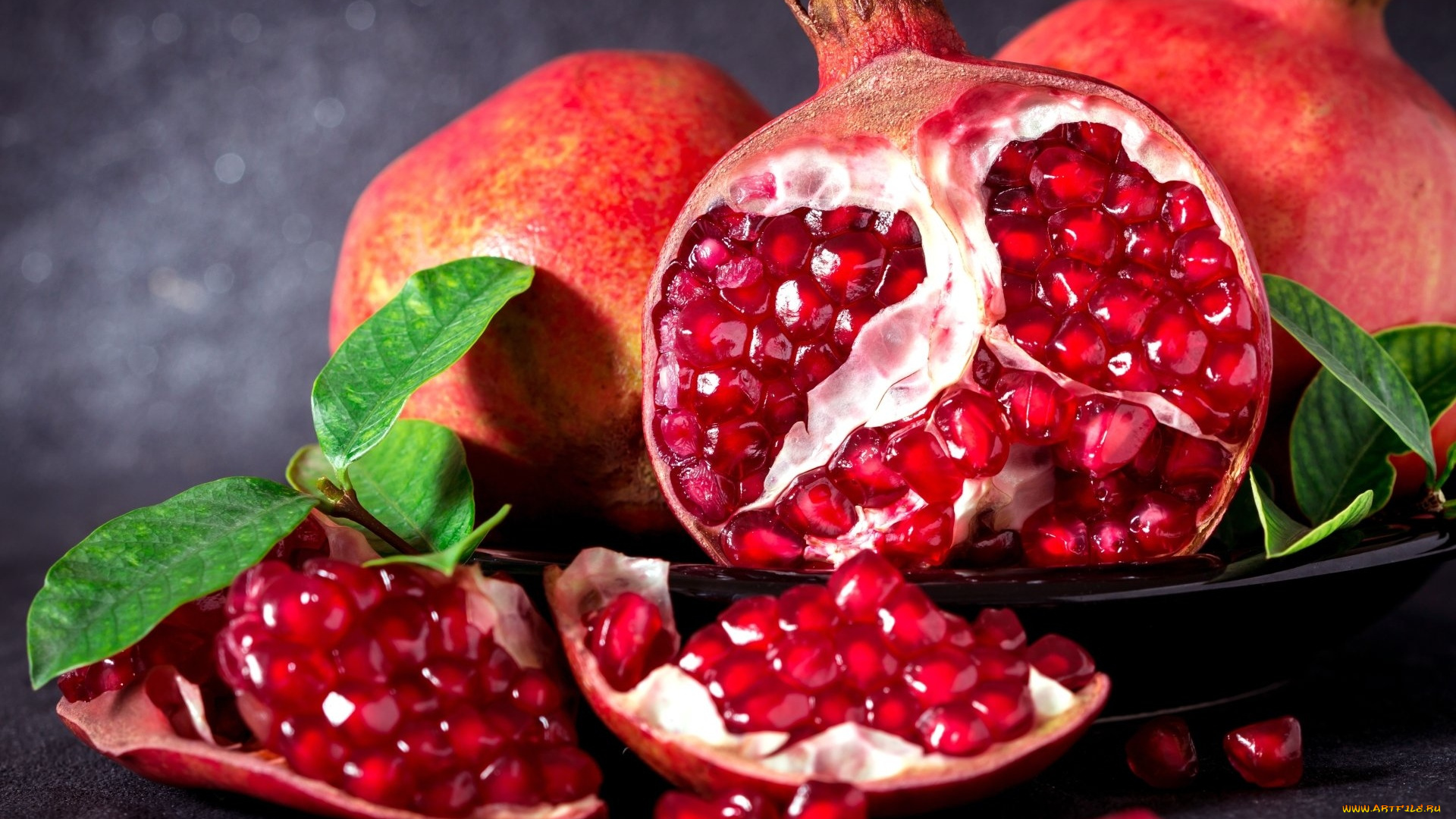 еда, гранат, зерна