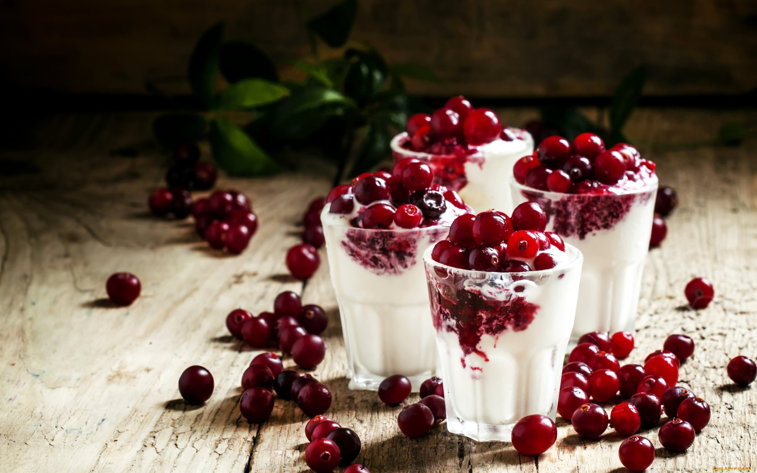 еда, мороженое, , десерты, десерт, ягоды, клюква