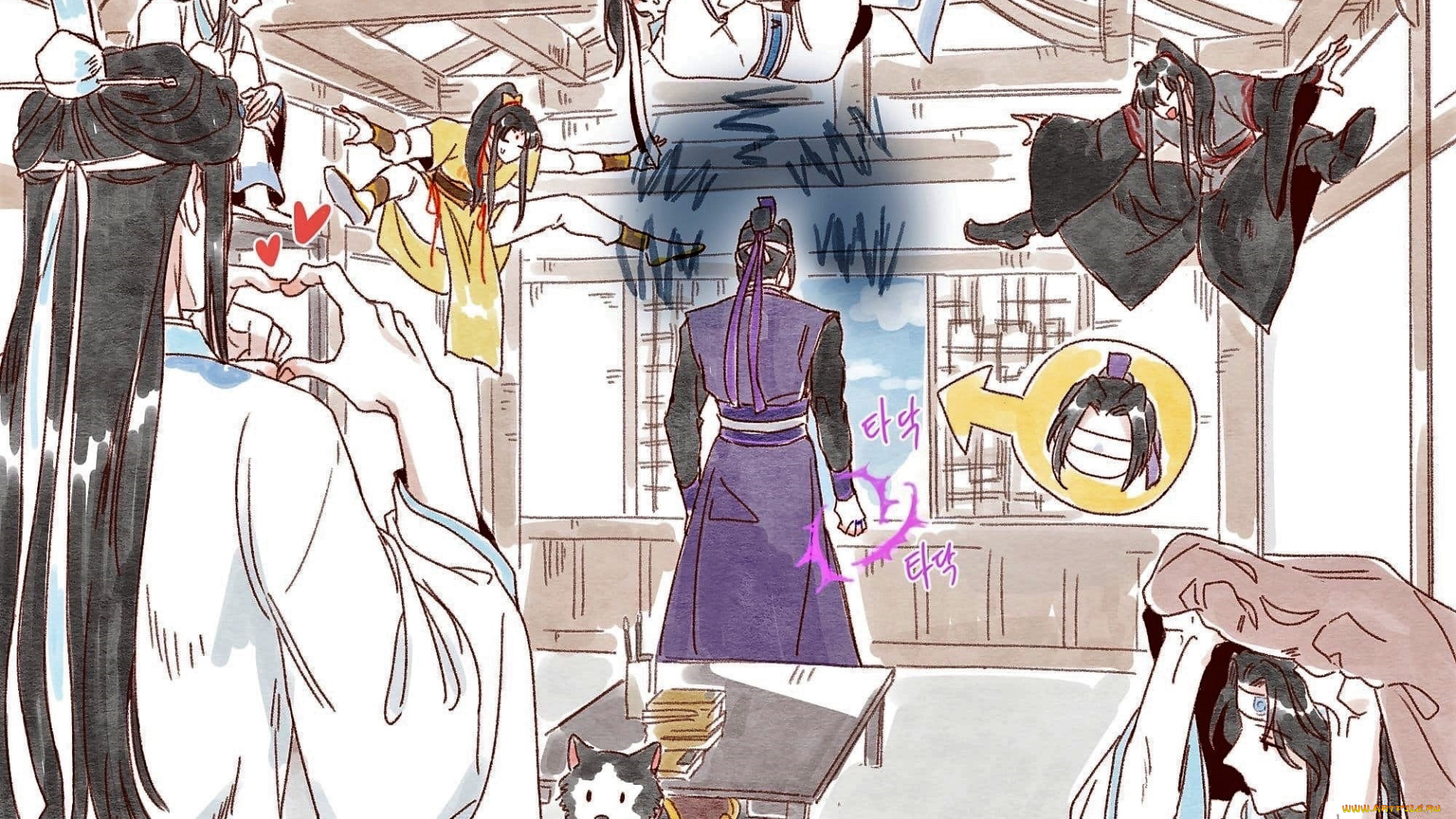 аниме, mo, dao, zu, shi, цзян, чэн, прятки